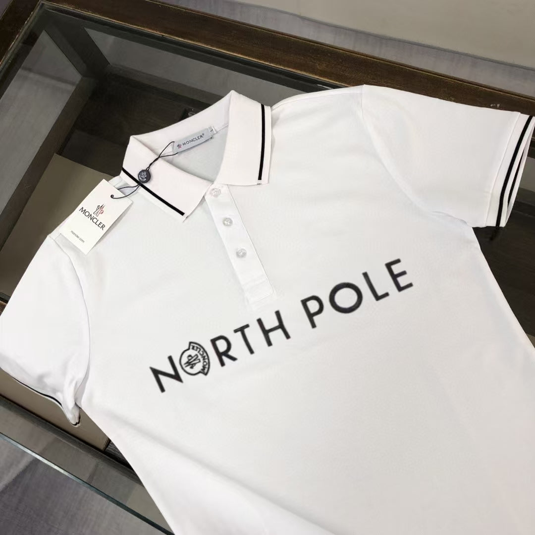 MONCLER Classic Logo Polo Shirt – Premium Piqué Cotton – Sizes S–XL