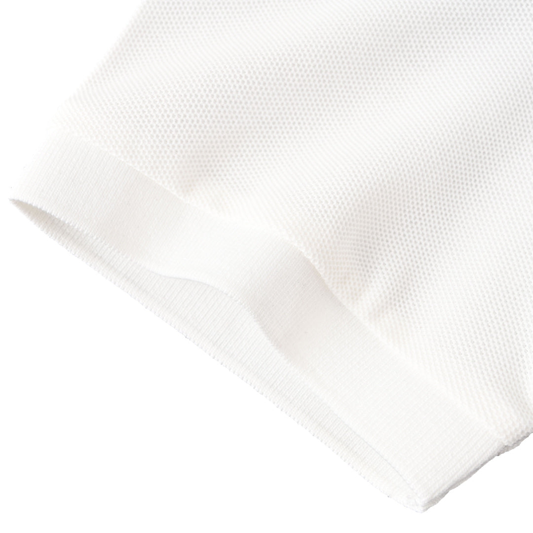 (High Version) PRADA Triangle Emblem Zipped Polo Shirt