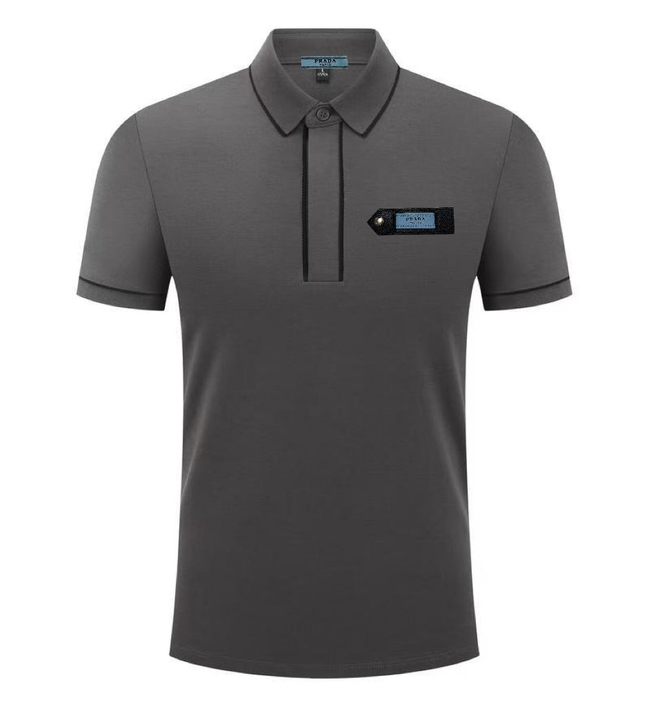 PRADA Summer Collection Silk-Cotton Polo Shirt