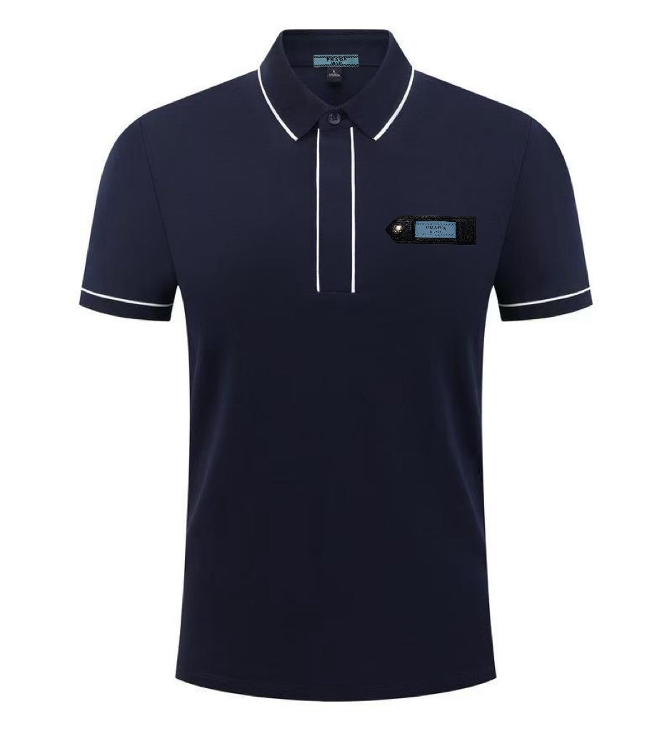 PRADA Summer Collection Silk-Cotton Polo Shirt