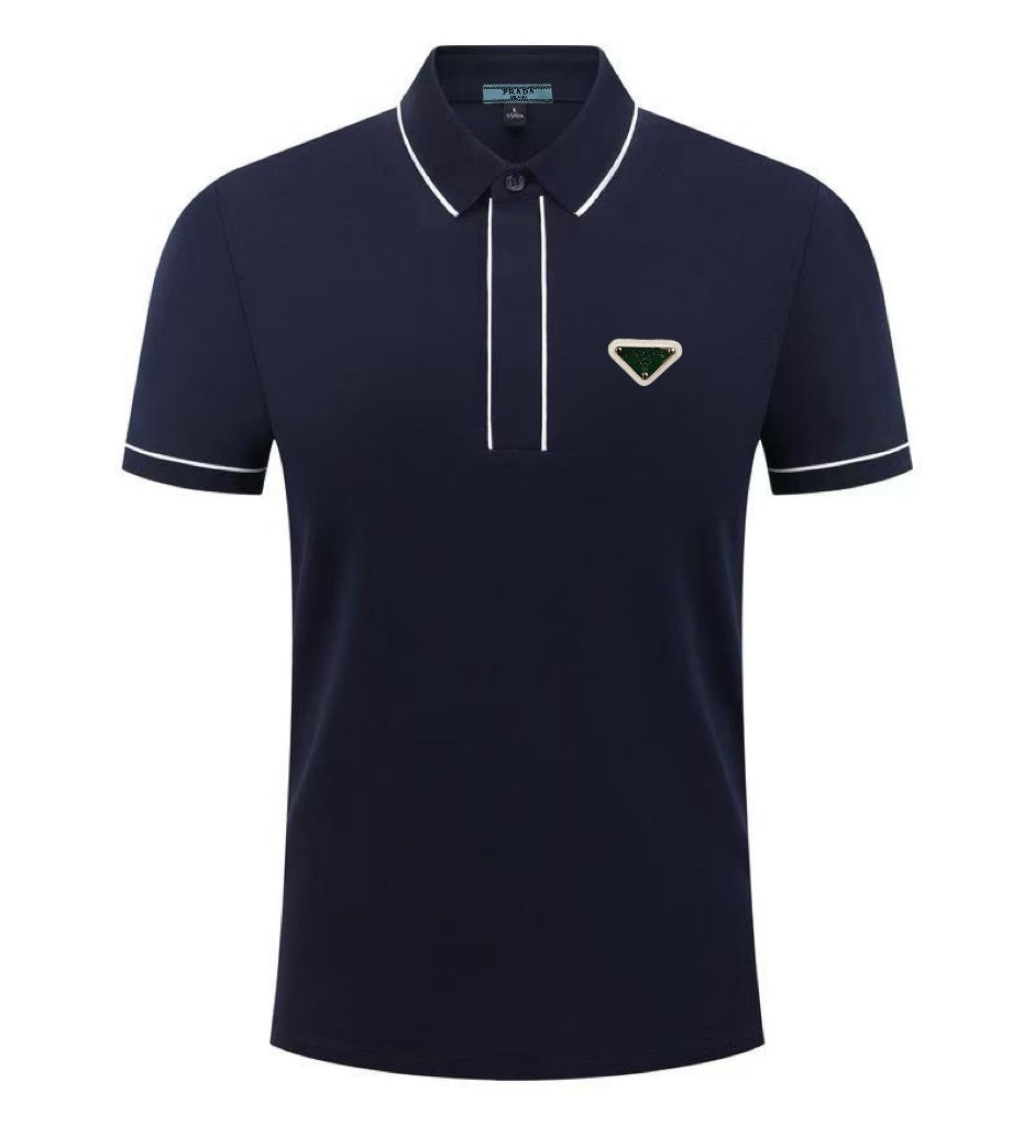 PRADA Summer Collection Silk-Cotton Polo Shirt