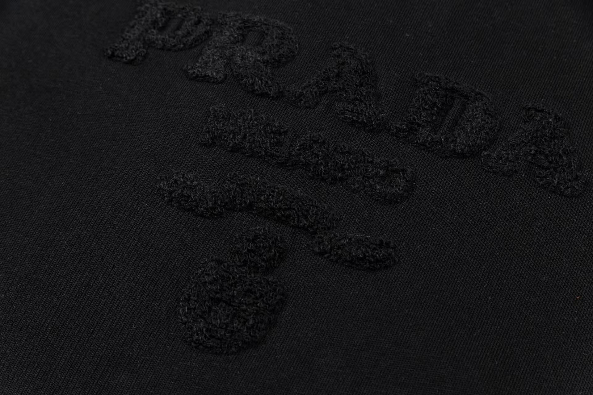 PRADA Terry Embroidery Cotton T-Shirt