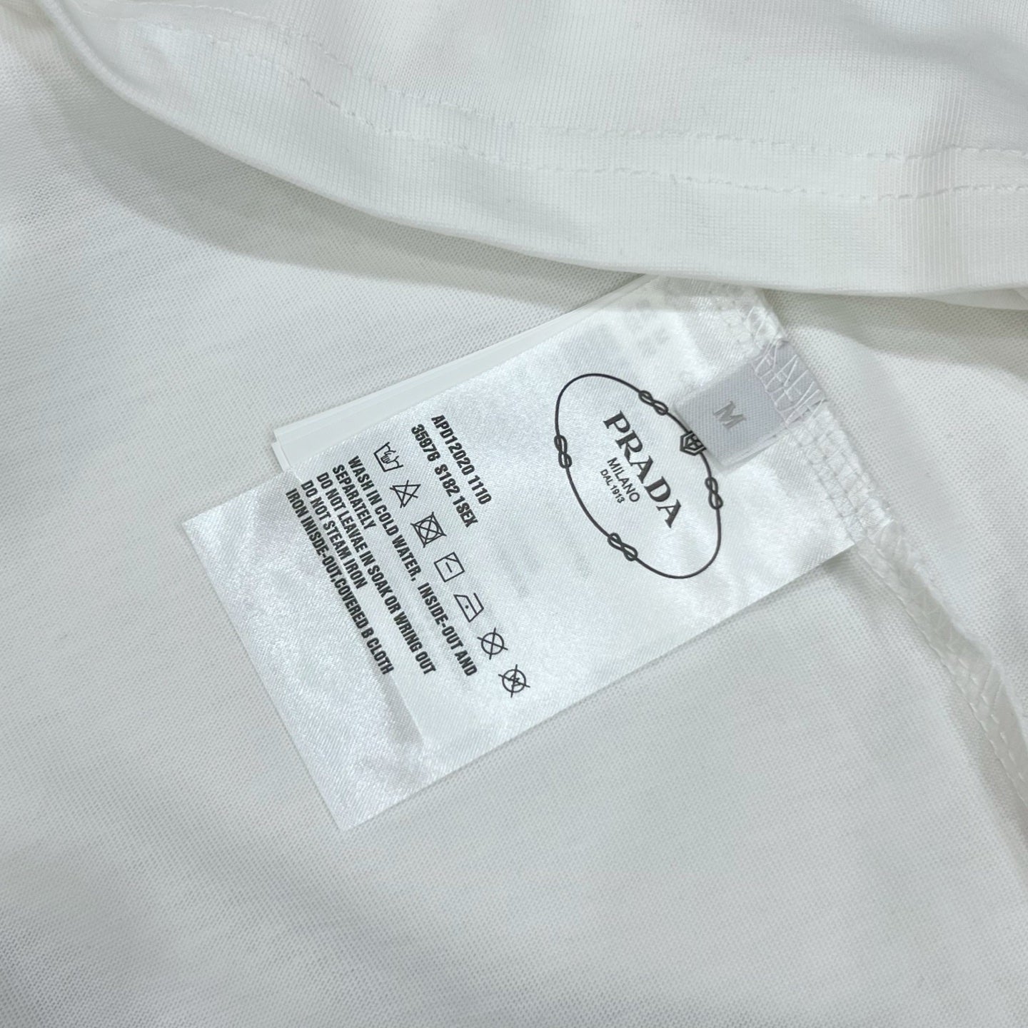 PRADA Retro-Inspired Triangle Logo T-Shirt