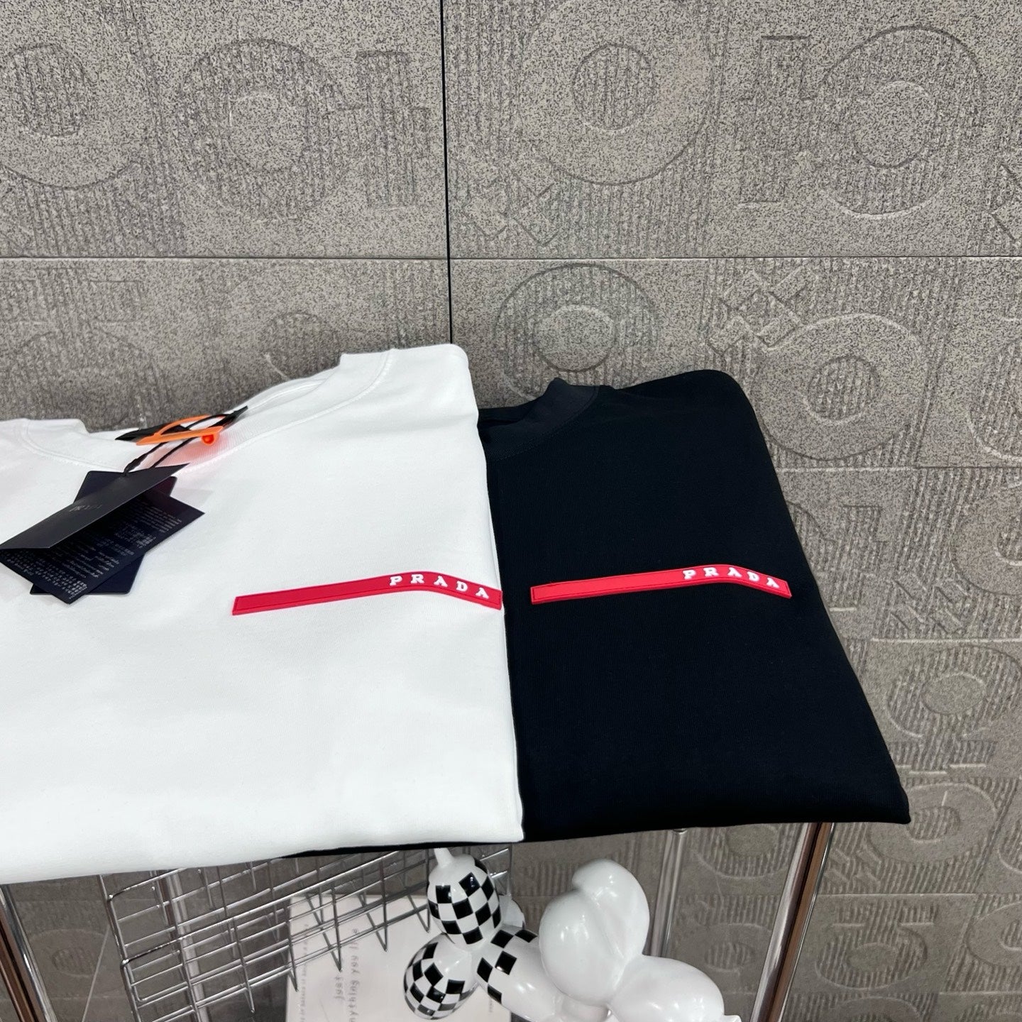 PRADA Retro-Inspired Triangle Logo T-Shirt