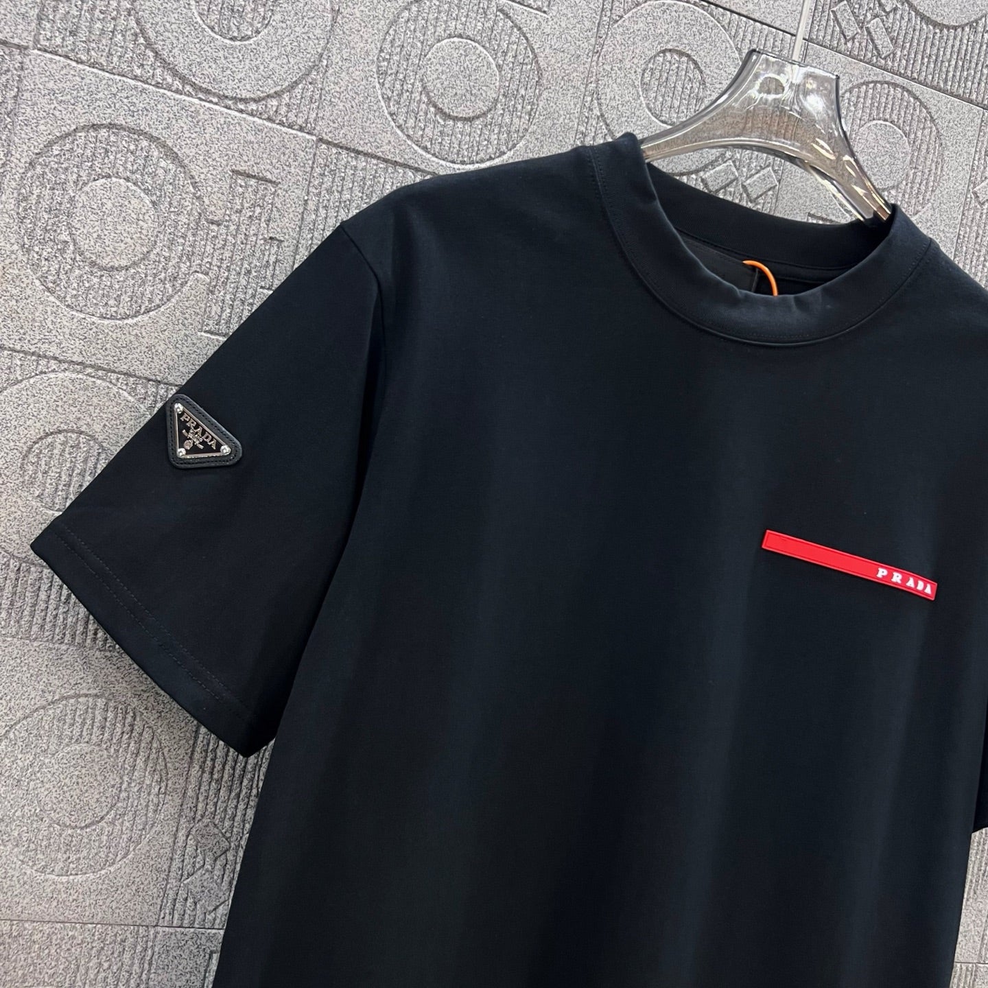 PRADA Retro-Inspired Triangle Logo T-Shirt | Sizes S–XL