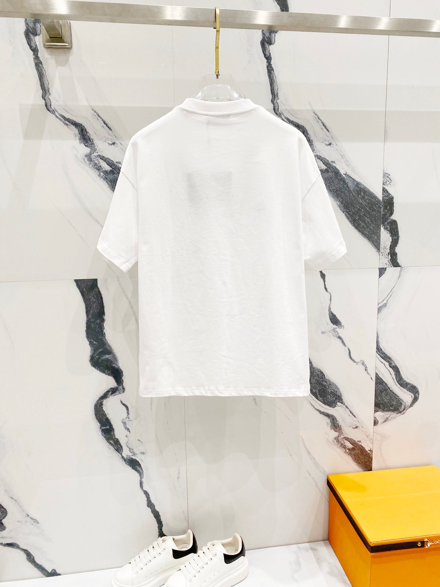 PRADA 260g Cotton Logo Triangle Print T-Shirt | Sizes XS–L