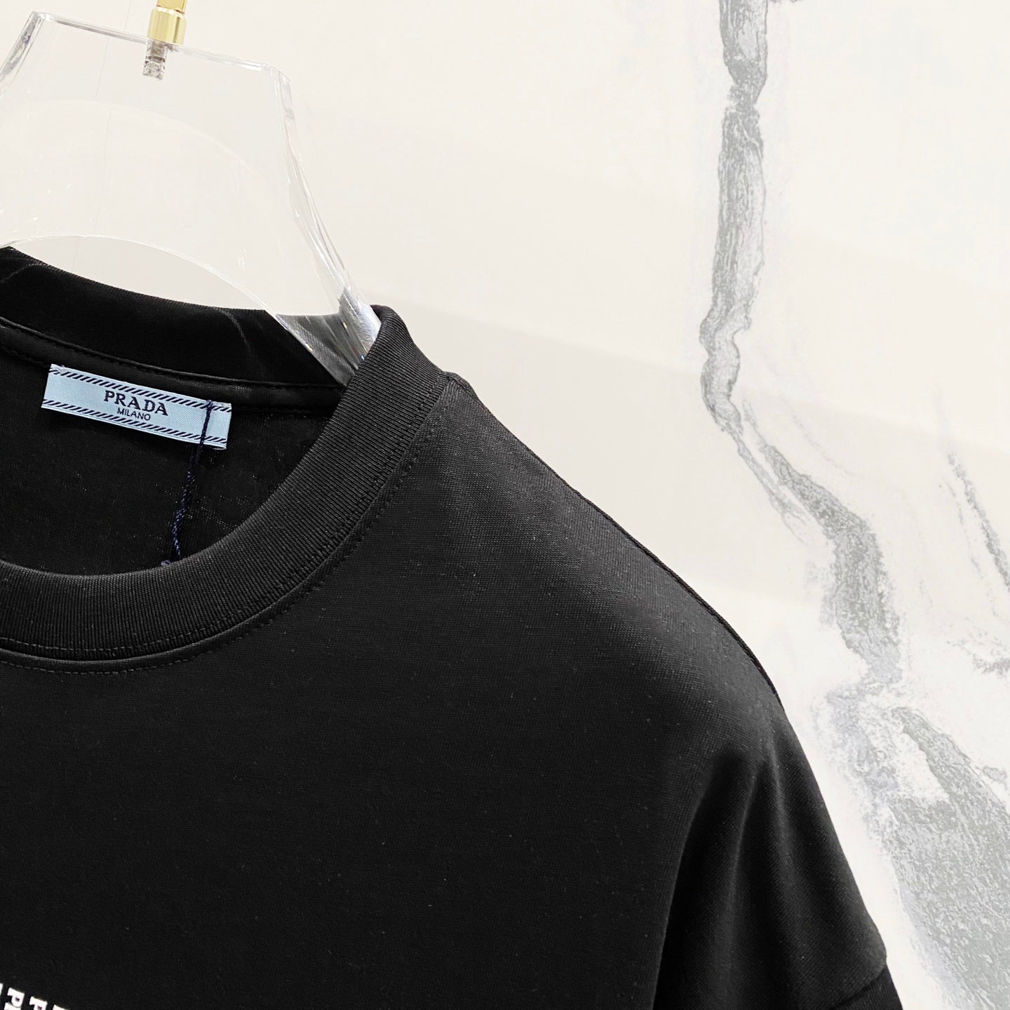 PRADA 260g Cotton Logo Triangle Print T-Shirt | Sizes XS–L