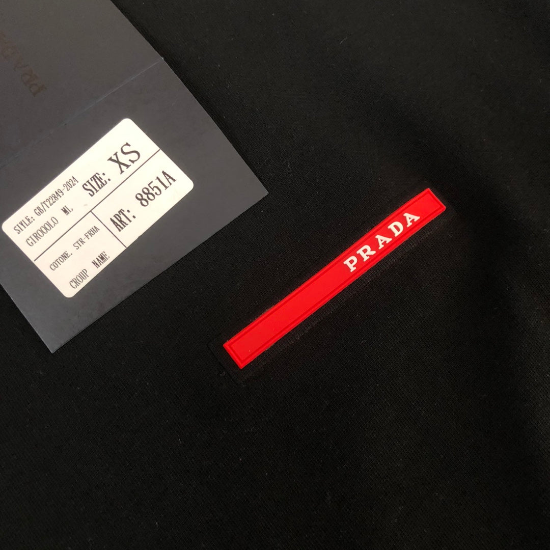 PRADA Red Label Logo Cotton T-Shirt | Spring/Summer New Arrival | Sizes S–XXL