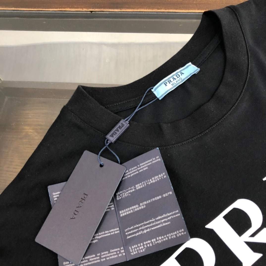 PRADA Travel-Inspired Triangle Logo T-Shirt | Limited Edition SS Collection | Sizes S–XL