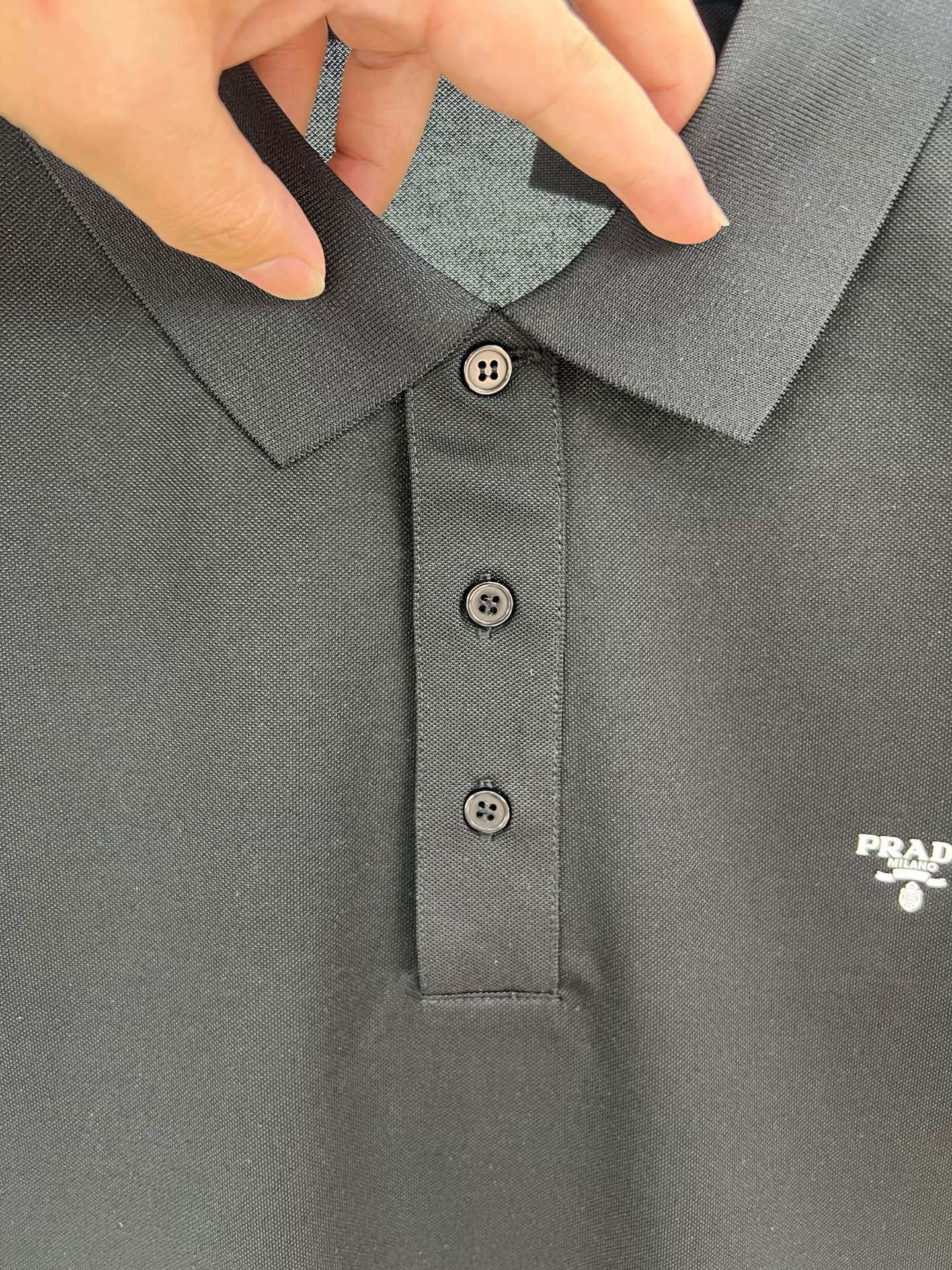 PRADA Embossed Letter Logo Polo Shirt | SS Classic Collection | Sizes S–XXL