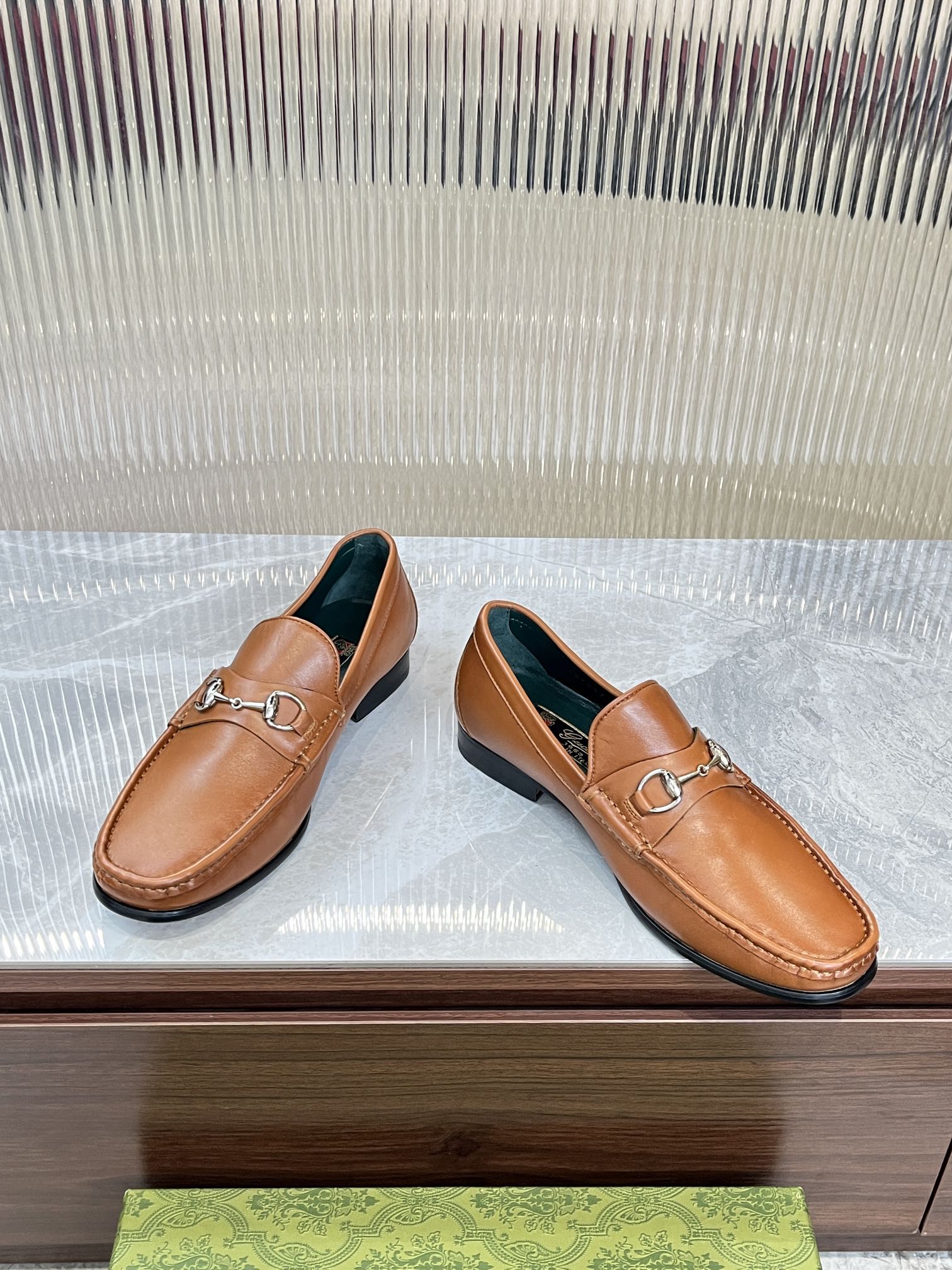 Gucci Men’s Horsebit Loafers – Lido Collection, Rubber Sole, Imported Leather