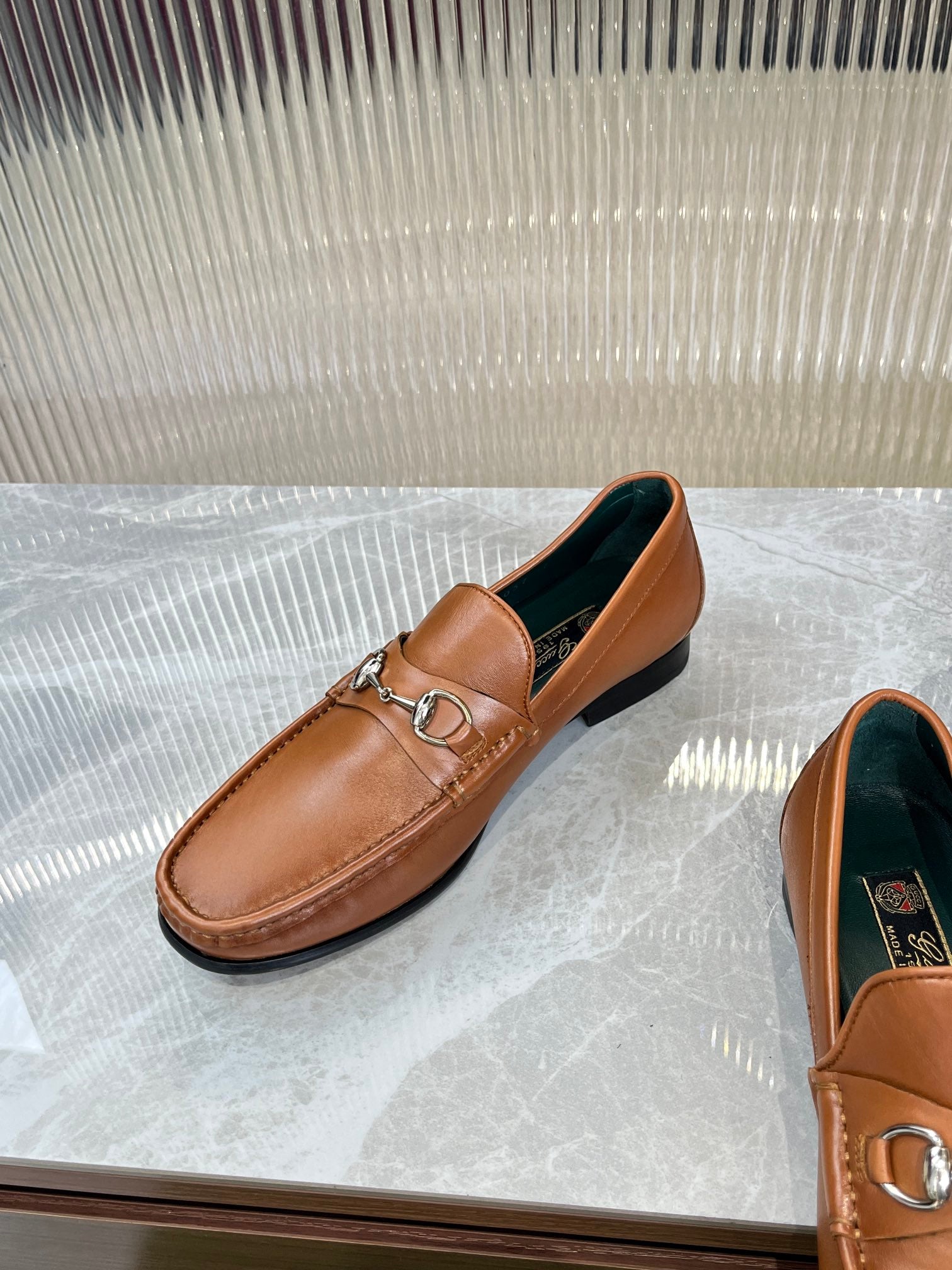Gucci Men’s Horsebit Loafers – Lido Collection, Rubber Sole, Imported Leather