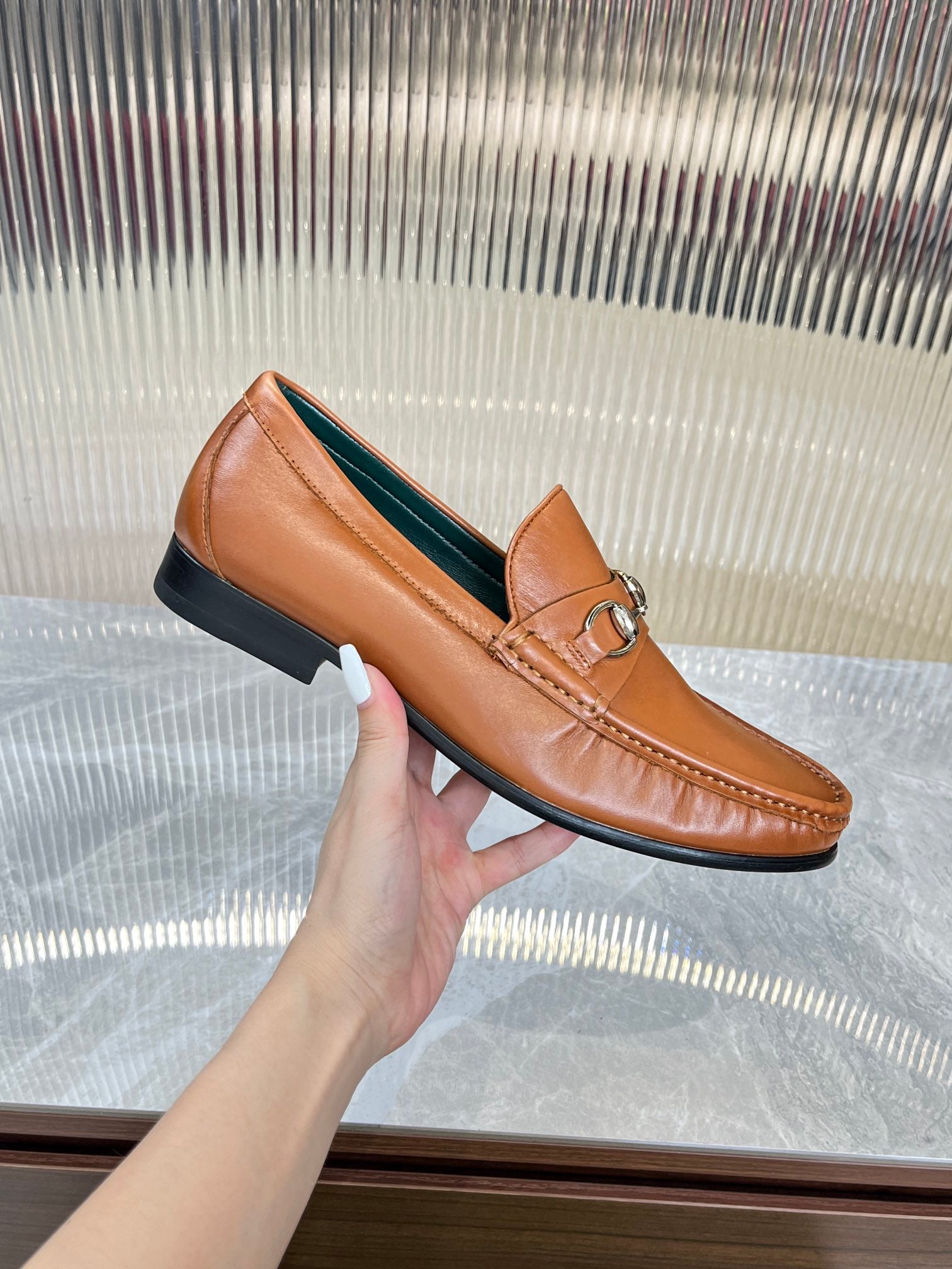 Gucci Men’s Horsebit Loafers – Lido Collection, Rubber Sole, Imported Leather