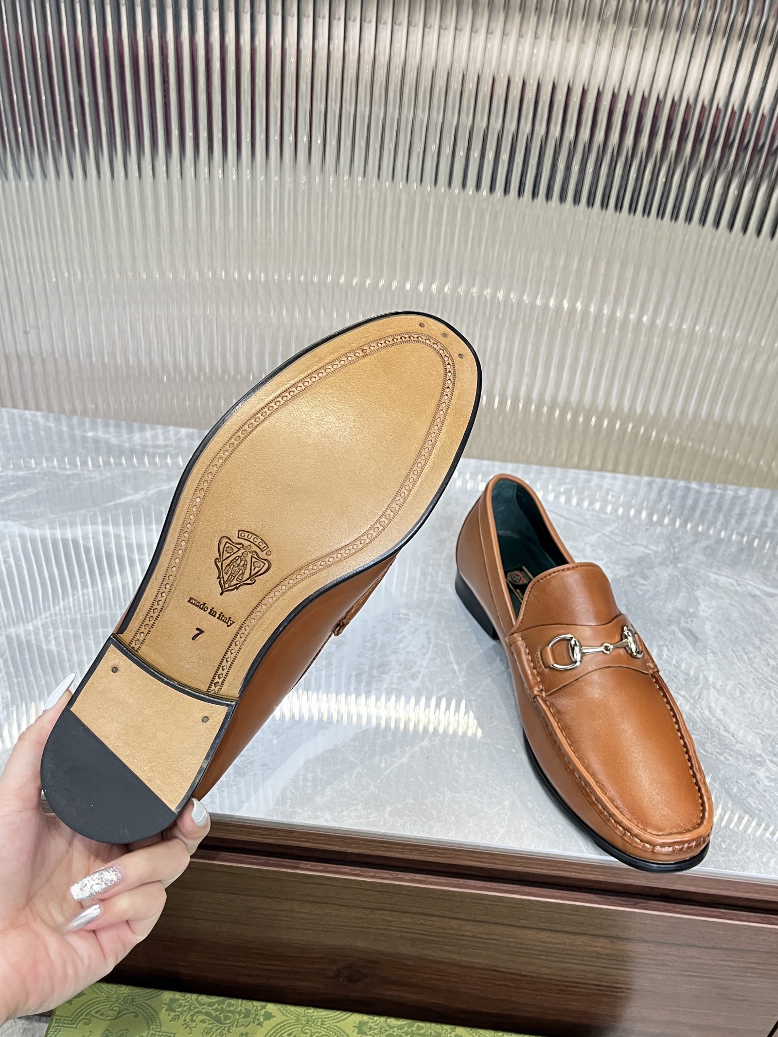 Gucci Men’s Horsebit Loafers – Lido Collection, Rubber Sole, Imported Leather