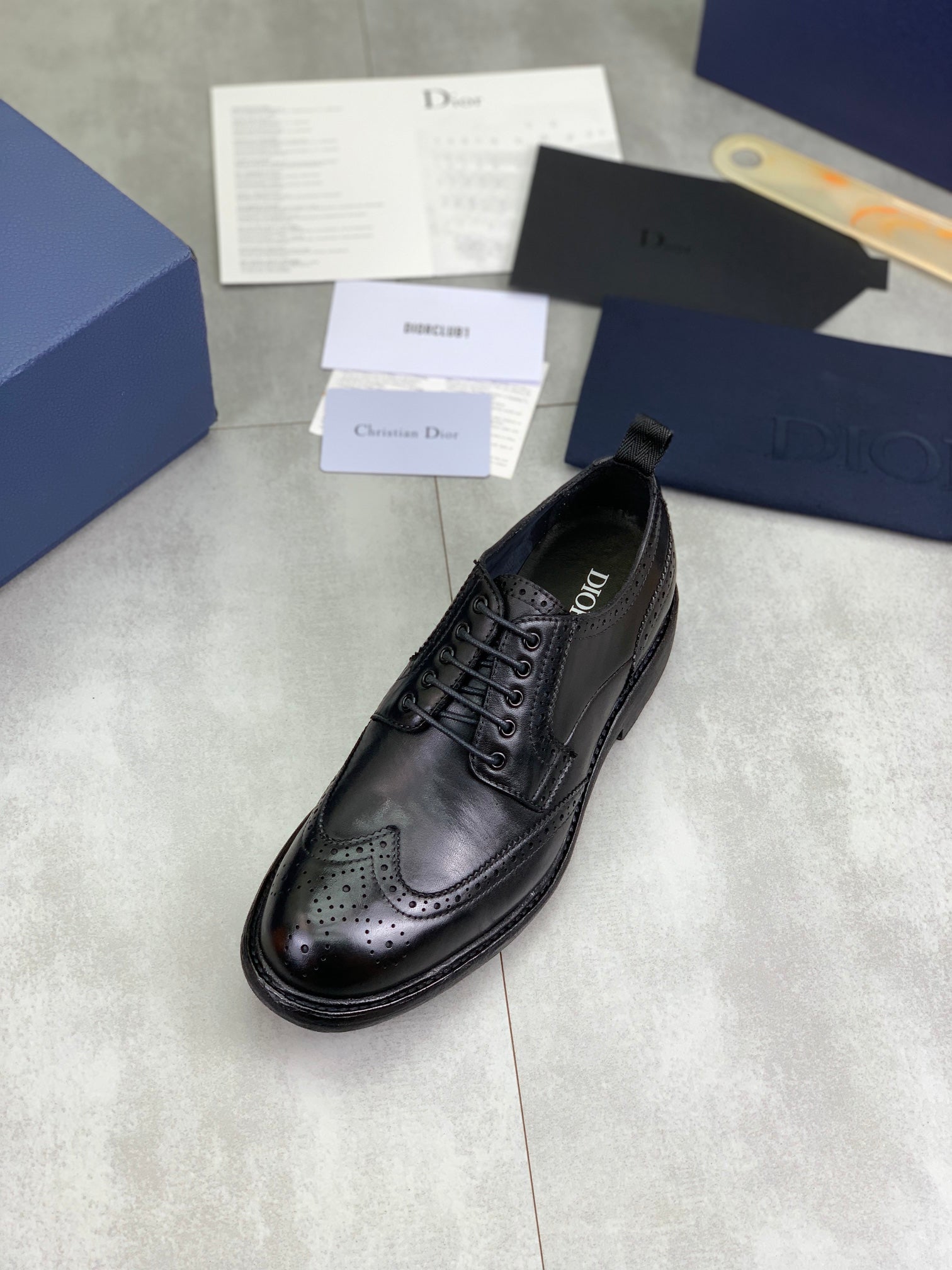 Dior Original Leather Sole Business Shoes – Italian Cowhide & Water-Dyed Calf Leather | Sizes 38-45