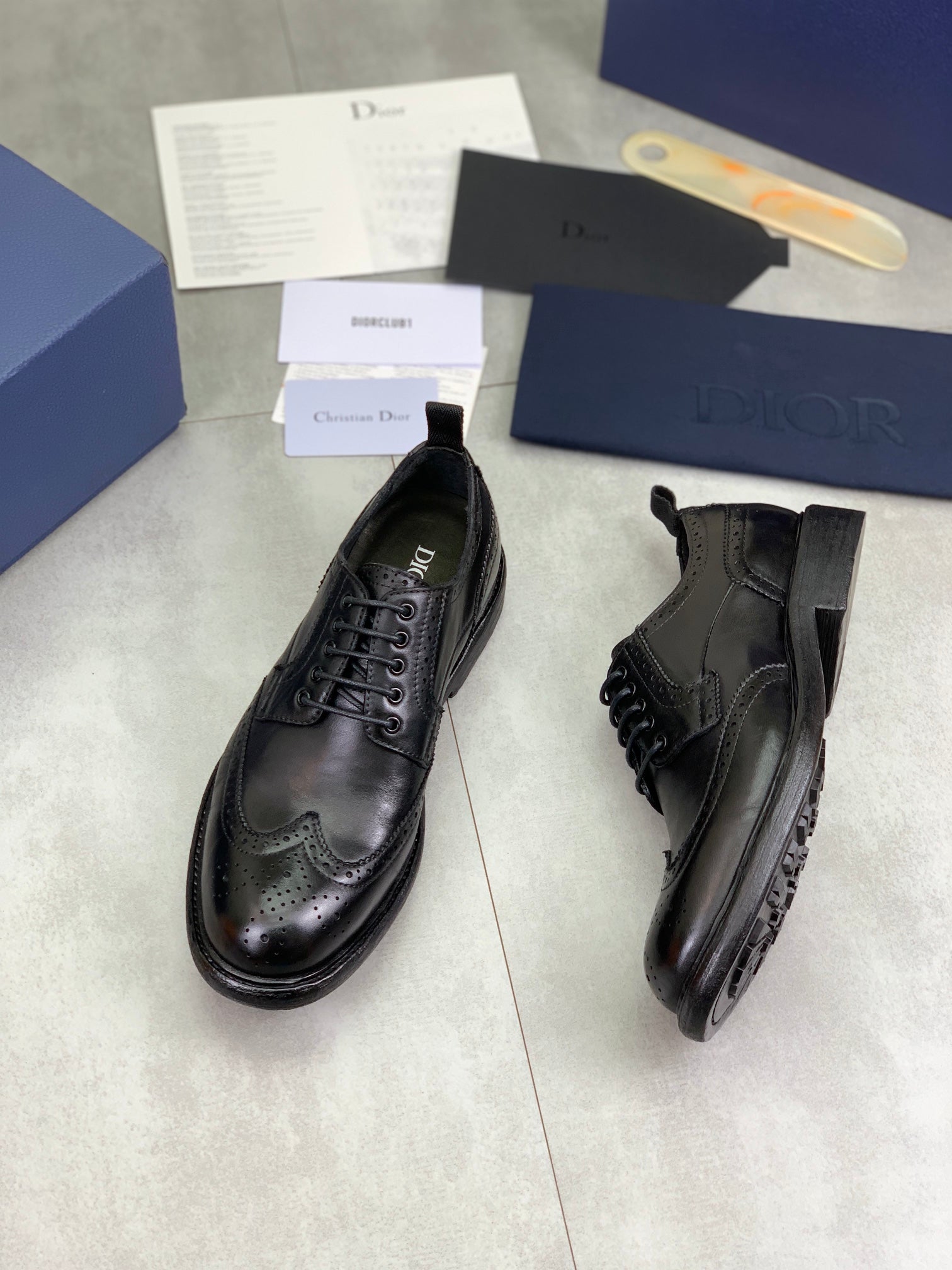 Dior Original Leather Sole Business Shoes – Italian Cowhide & Water-Dyed Calf Leather | Sizes 38-45