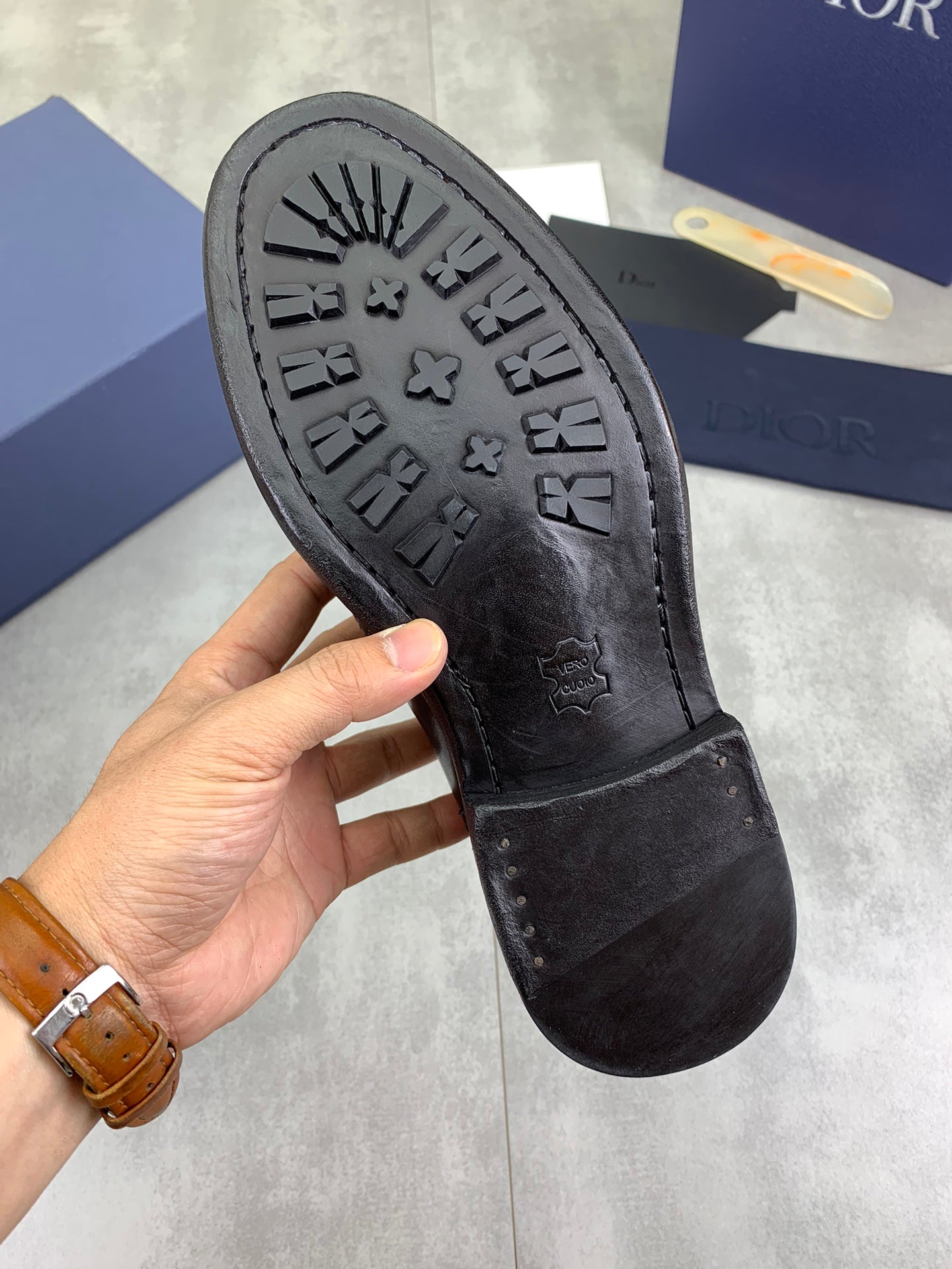 Dior Original Leather Sole Business Shoes – Italian Cowhide & Water-Dyed Calf Leather | Sizes 38-45