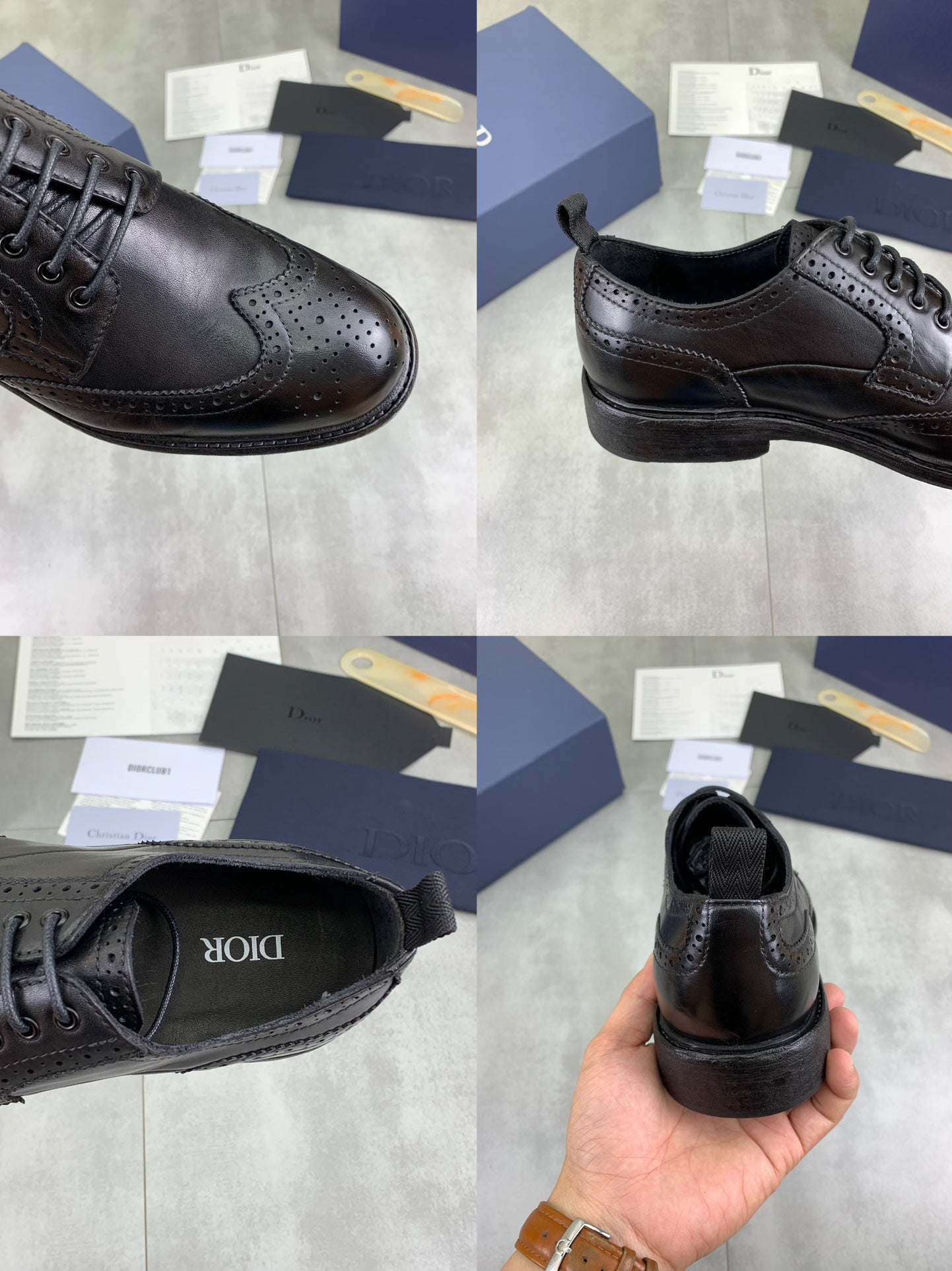 Dior Original Leather Sole Business Shoes – Italian Cowhide & Water-Dyed Calf Leather | Sizes 38-45