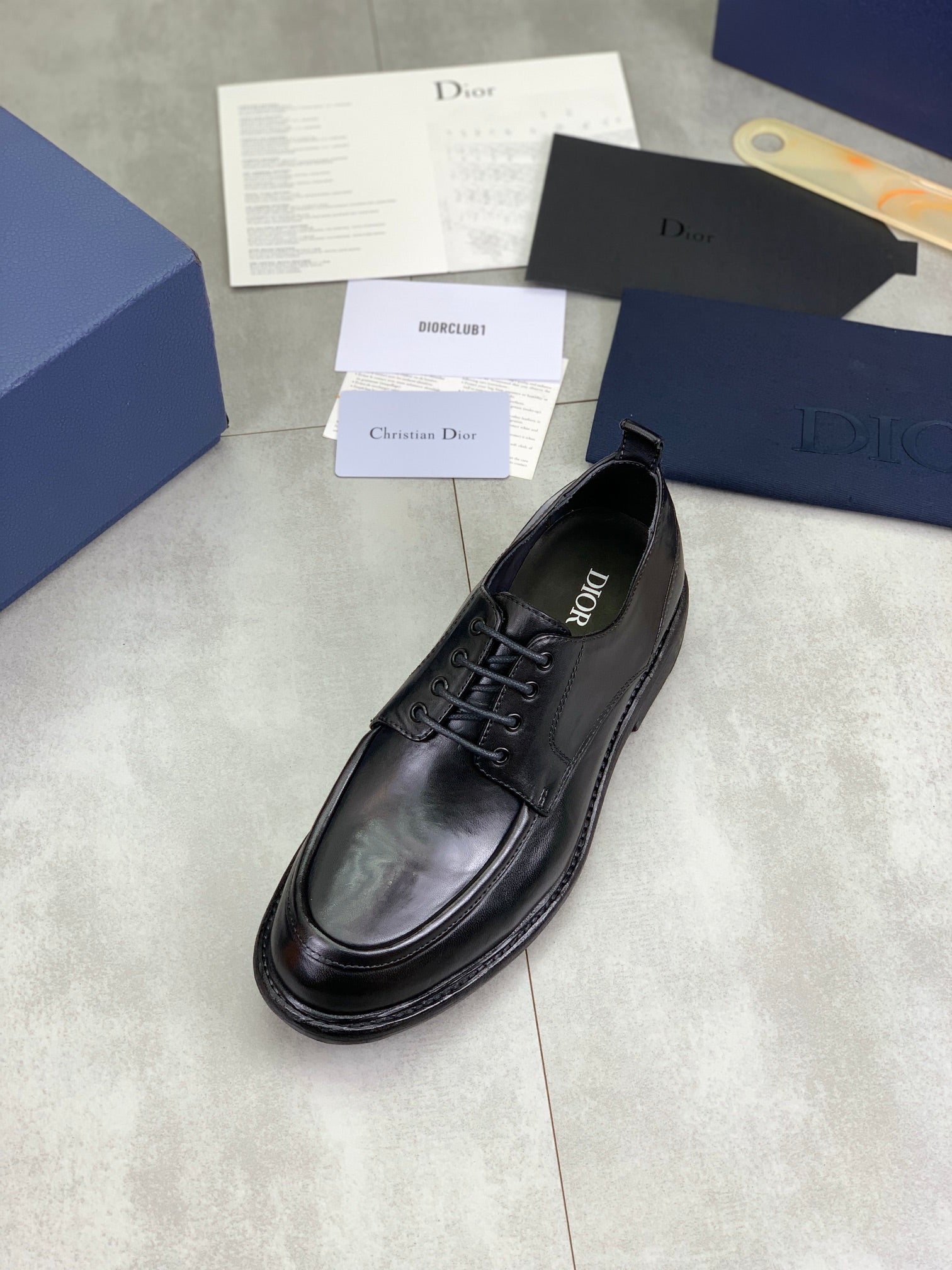 Dior Original Leather Sole Business Shoes – Italian Cowhide & Water-Dyed Calf Leather | Sizes 38-45