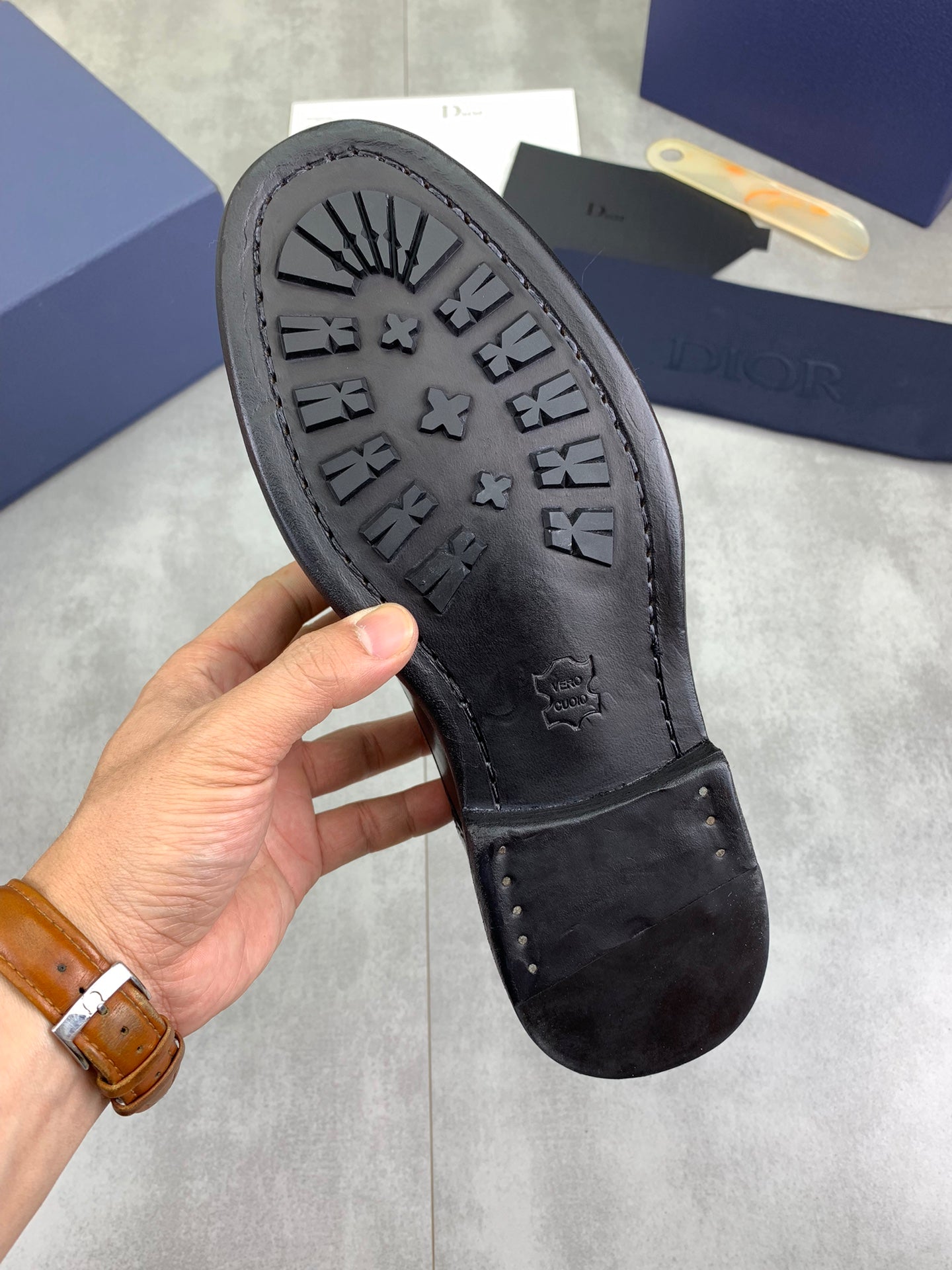 Dior Original Leather Sole Business Shoes – Italian Cowhide & Water-Dyed Calf Leather | Sizes 38-45