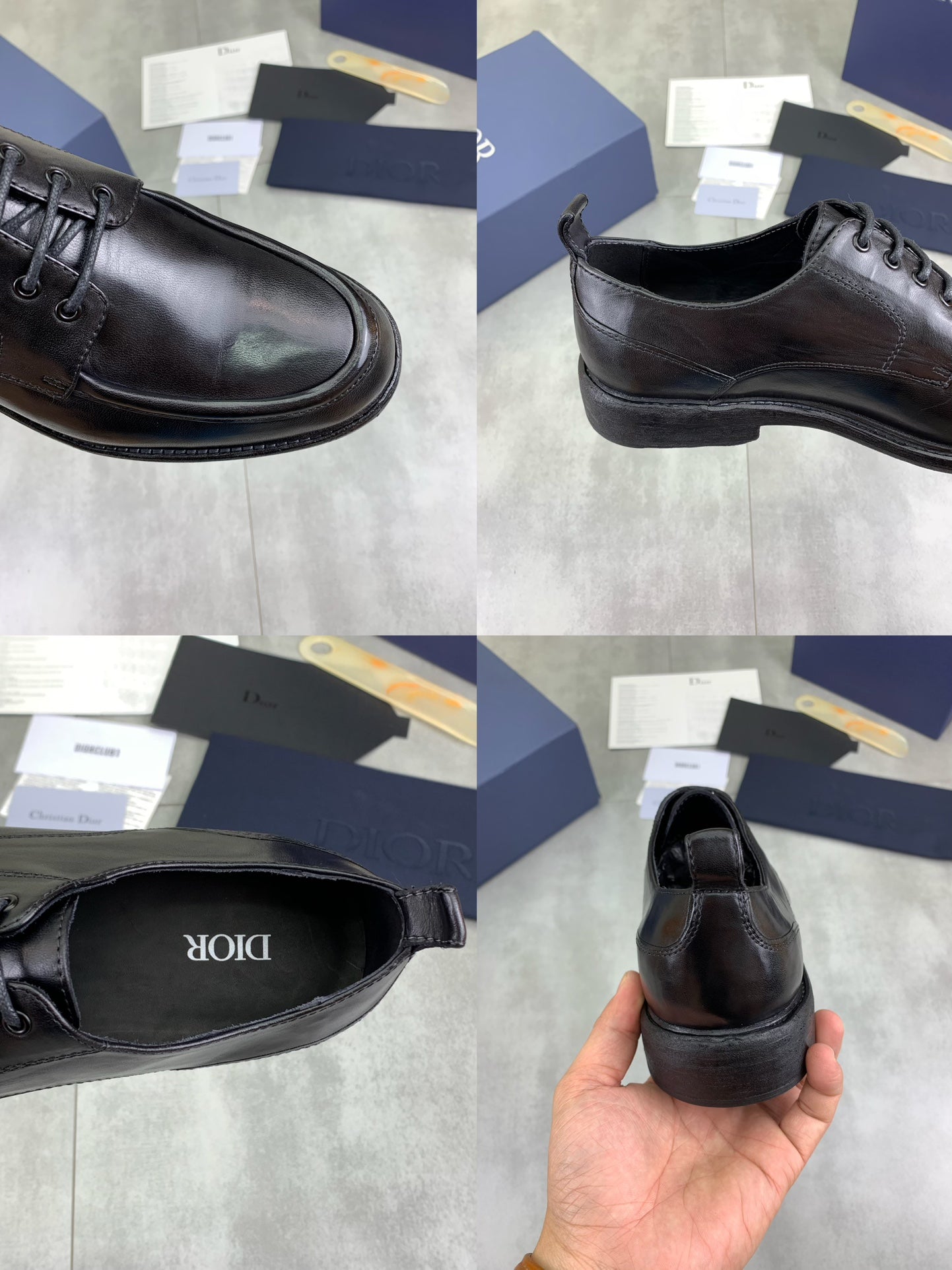 Dior Original Leather Sole Business Shoes – Italian Cowhide & Water-Dyed Calf Leather | Sizes 38-45
