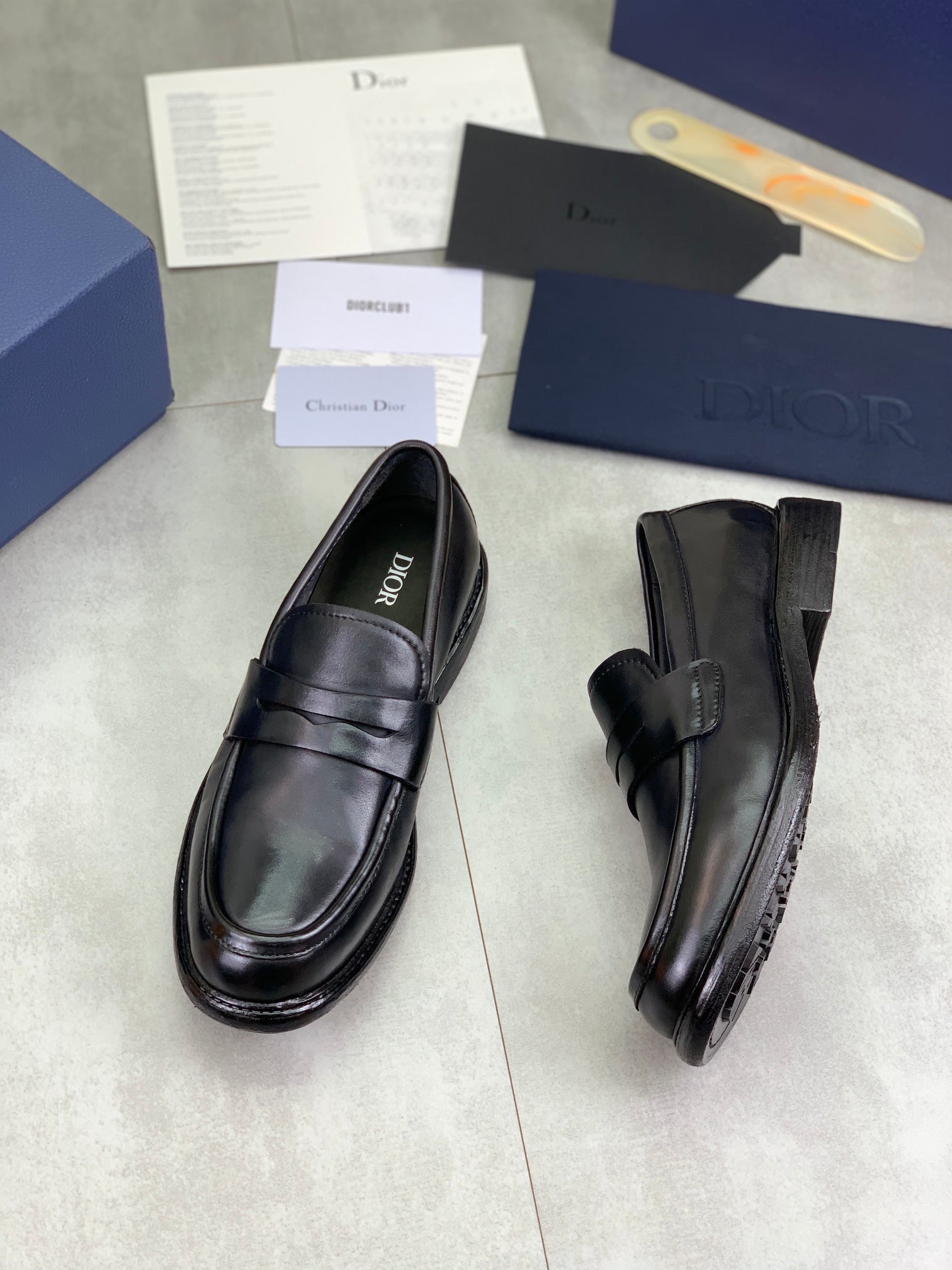 Dior Original Leather Sole Business Shoes – Italian Cowhide & Water-Dyed Calf Leather | Sizes 38-45