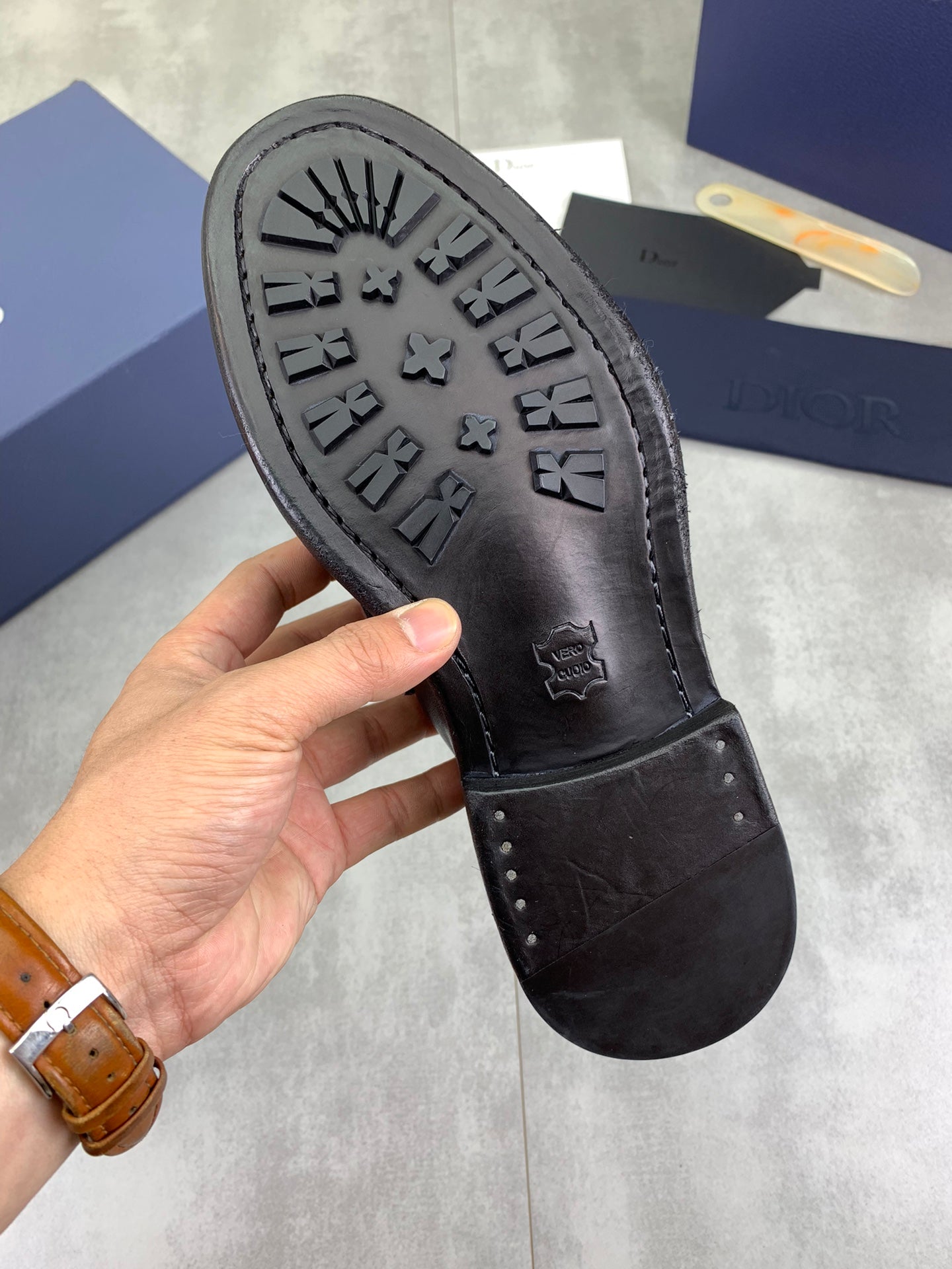 Dior Original Leather Sole Business Shoes – Italian Cowhide & Water-Dyed Calf Leather | Sizes 38-45