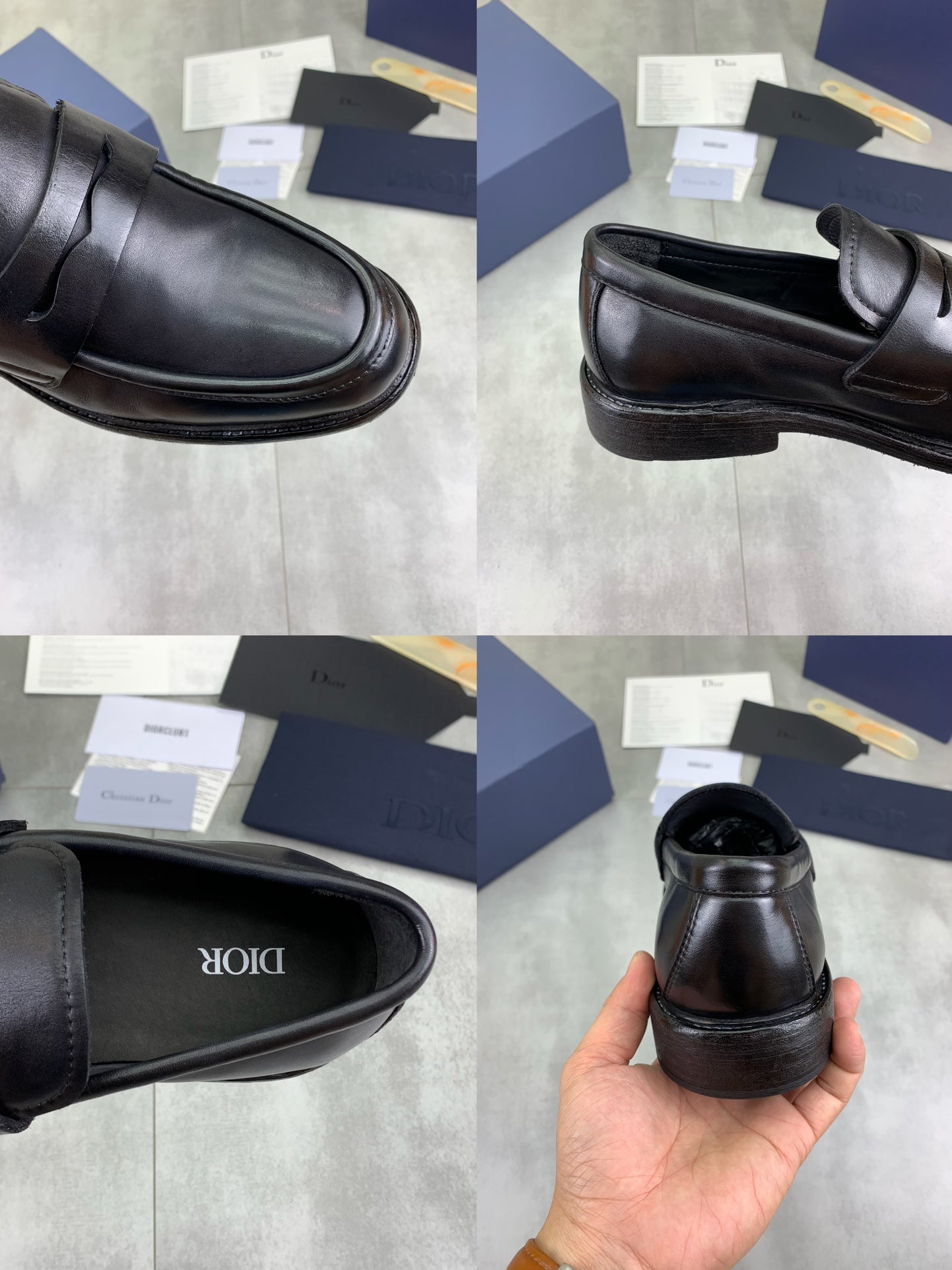 Dior Original Leather Sole Business Shoes – Italian Cowhide & Water-Dyed Calf Leather | Sizes 38-45