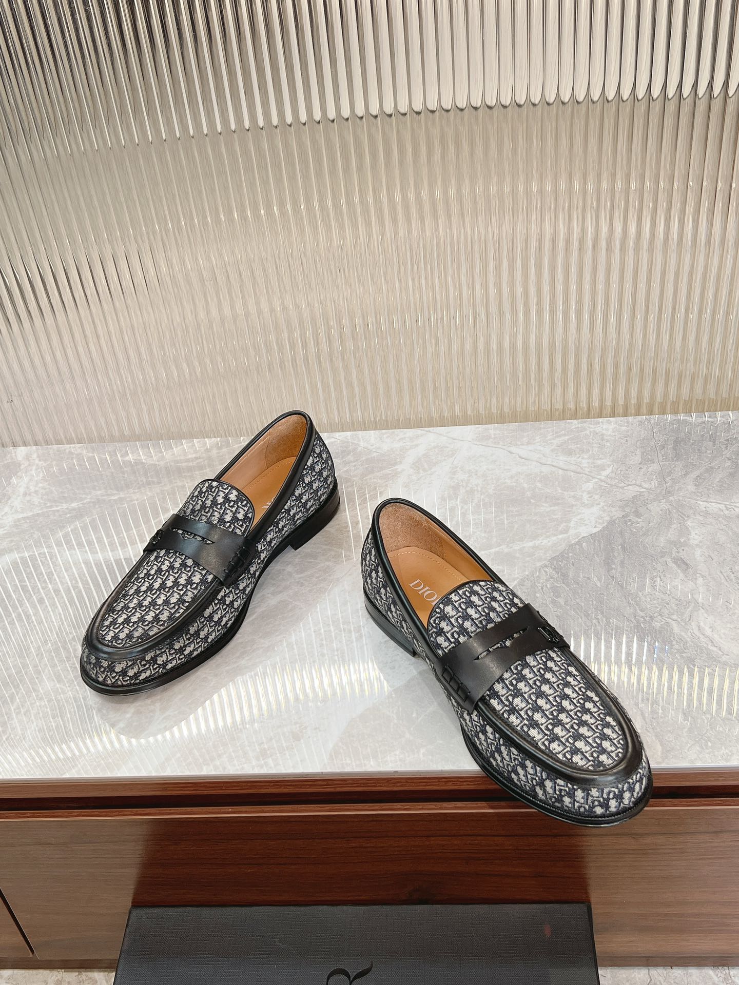 Dior Granville Men’s Loafers – Premium Brown Grained Leather | Sizes 38–46*