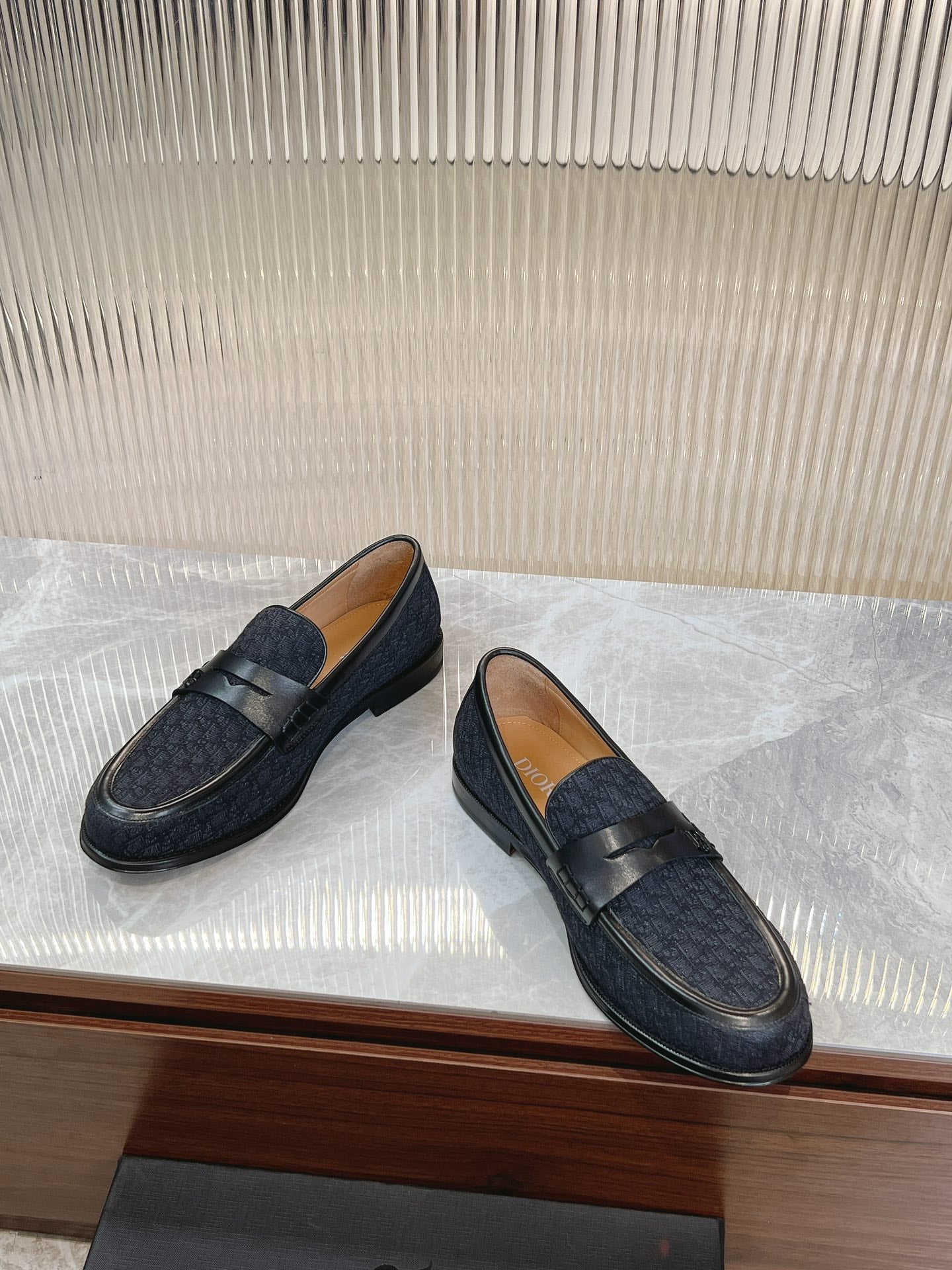 Dior Granville Men’s Loafers – Premium Brown Grained Leather | Sizes 38–46*