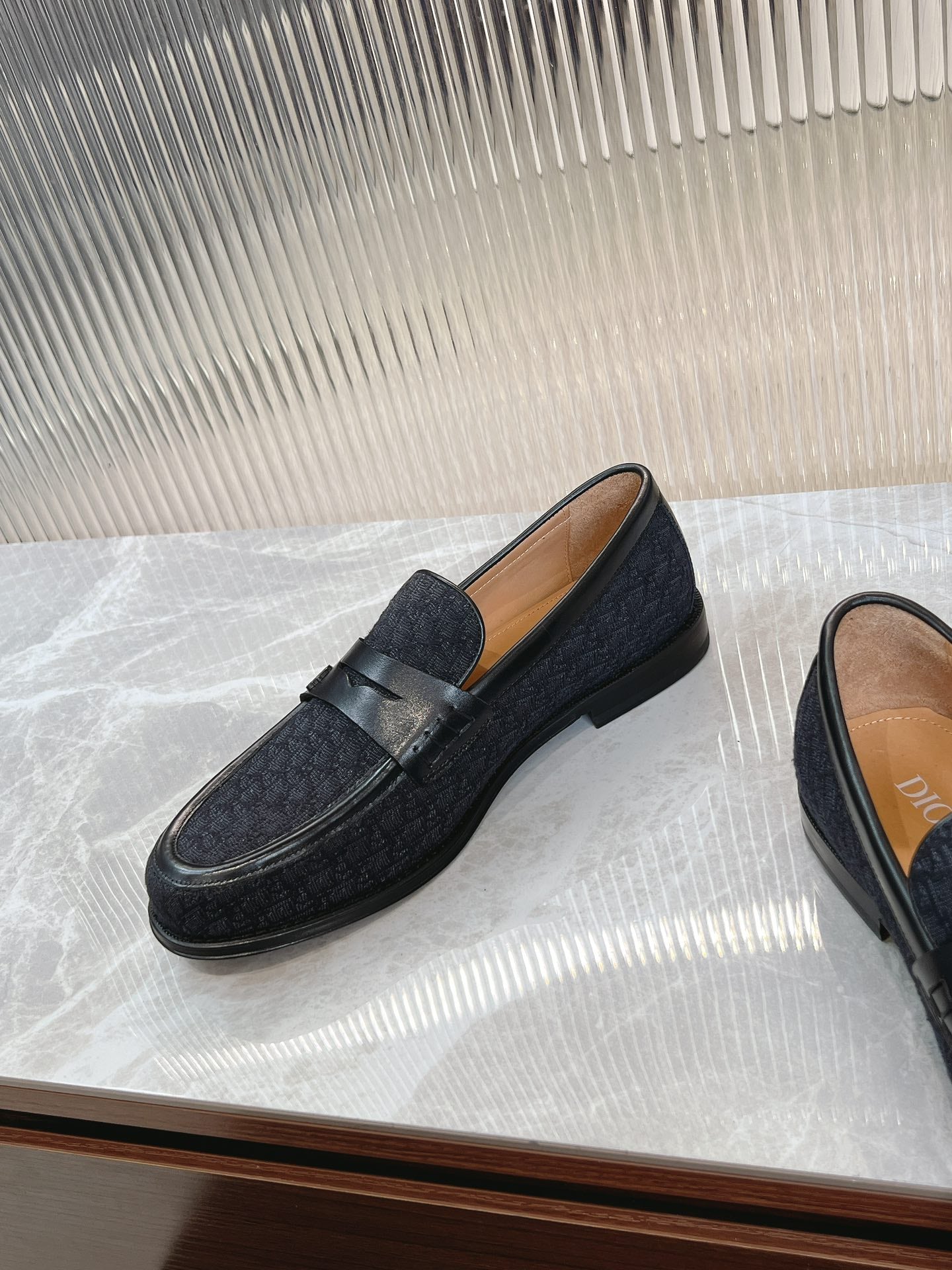 Dior Granville Men’s Loafers – Premium Brown Grained Leather | Sizes 38–46*