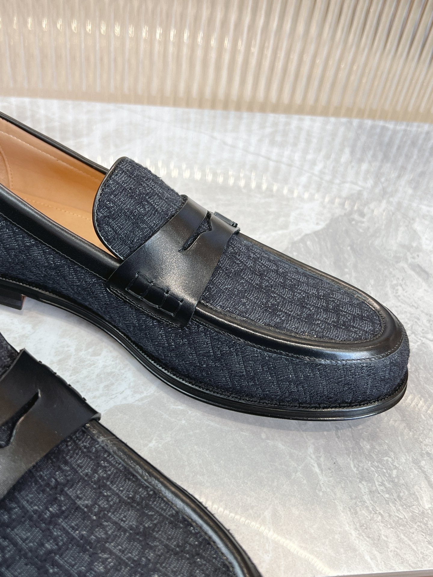 Dior Granville Men’s Loafers – Premium Brown Grained Leather | Sizes 38–46*
