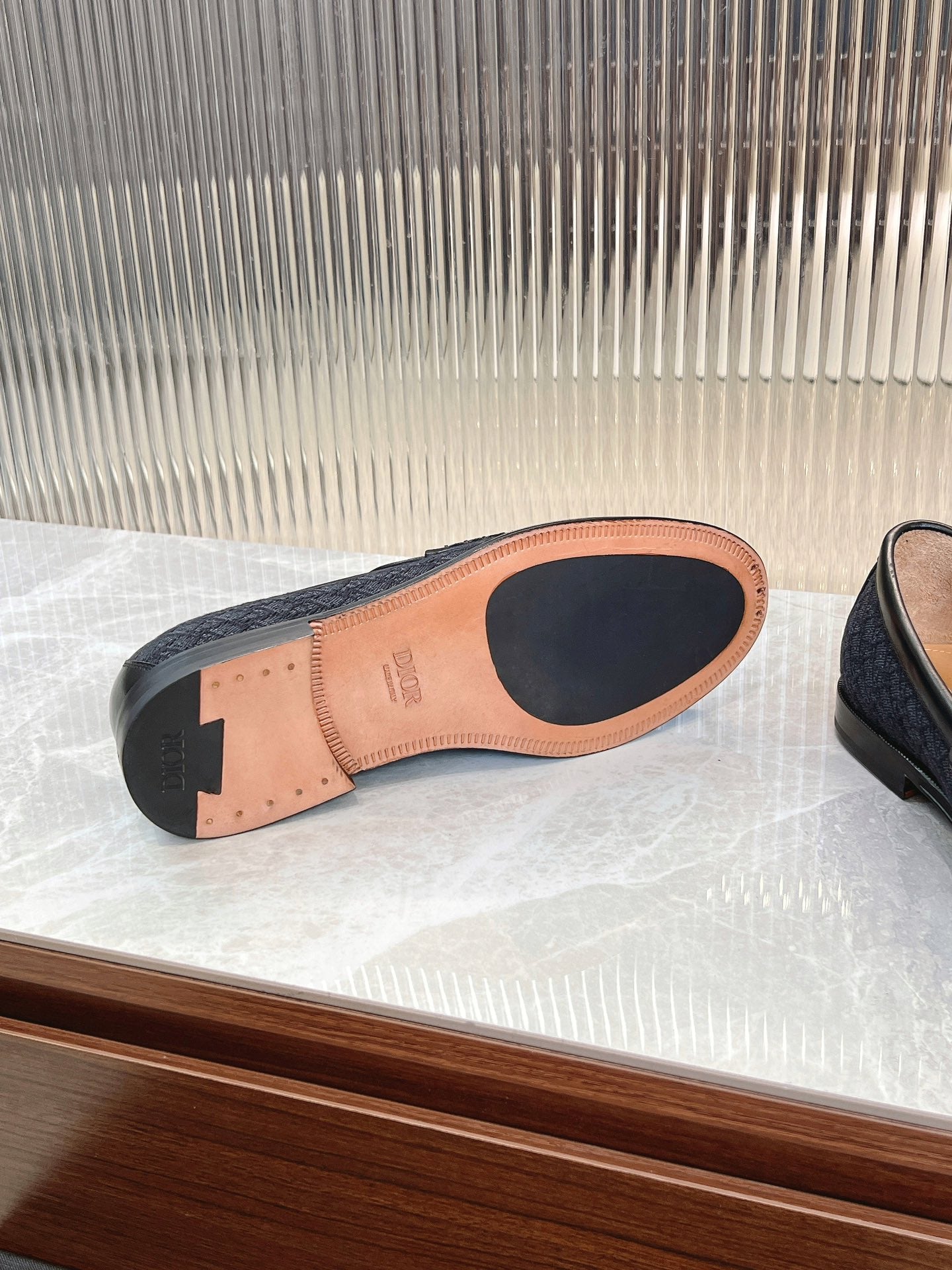 Dior Granville Men’s Loafers – Premium Brown Grained Leather | Sizes 38–46*