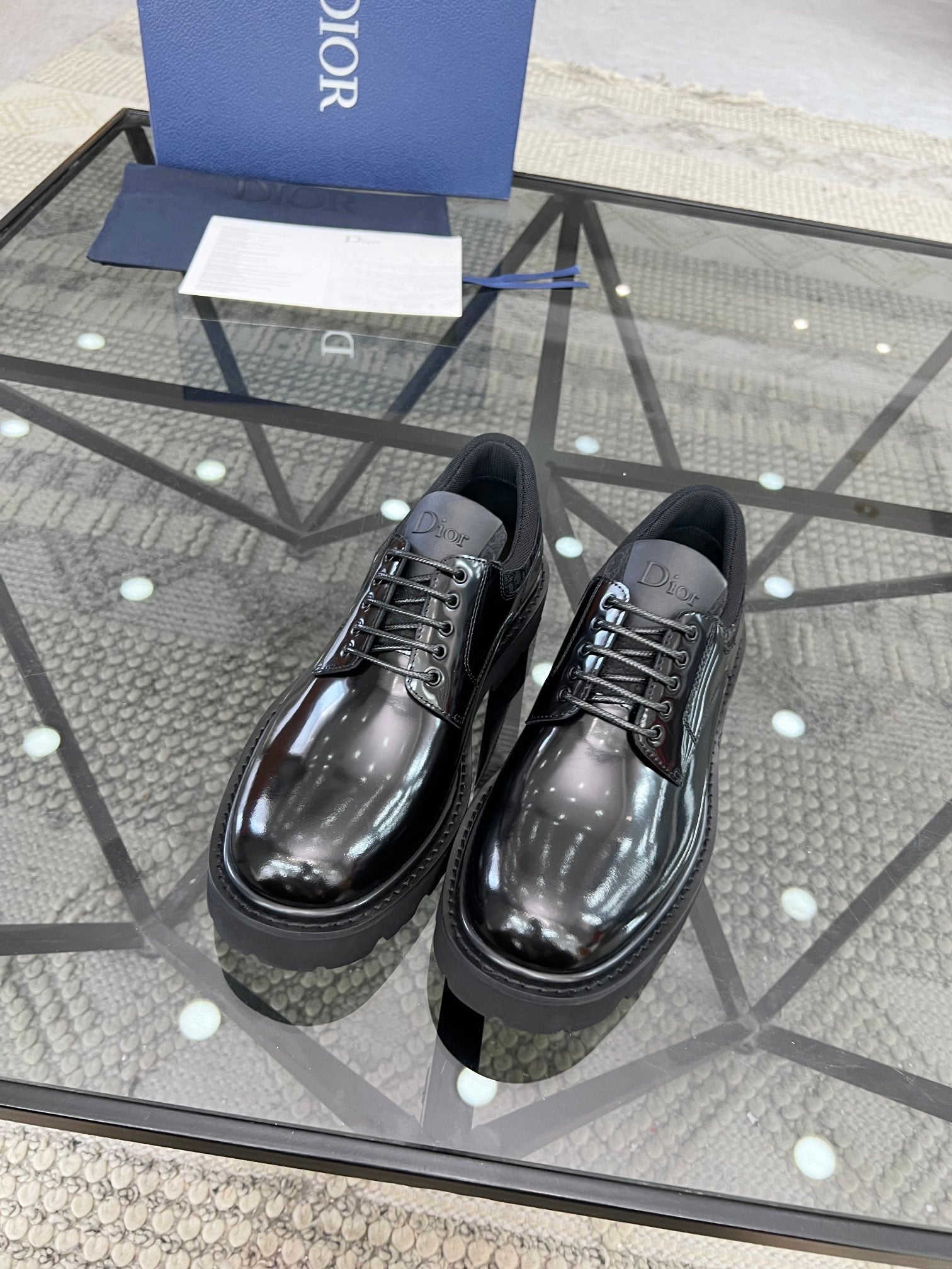 Dior Premium Men’s Slip-On Leather Shoes – Italian Cowhide | Sizes 38–45
