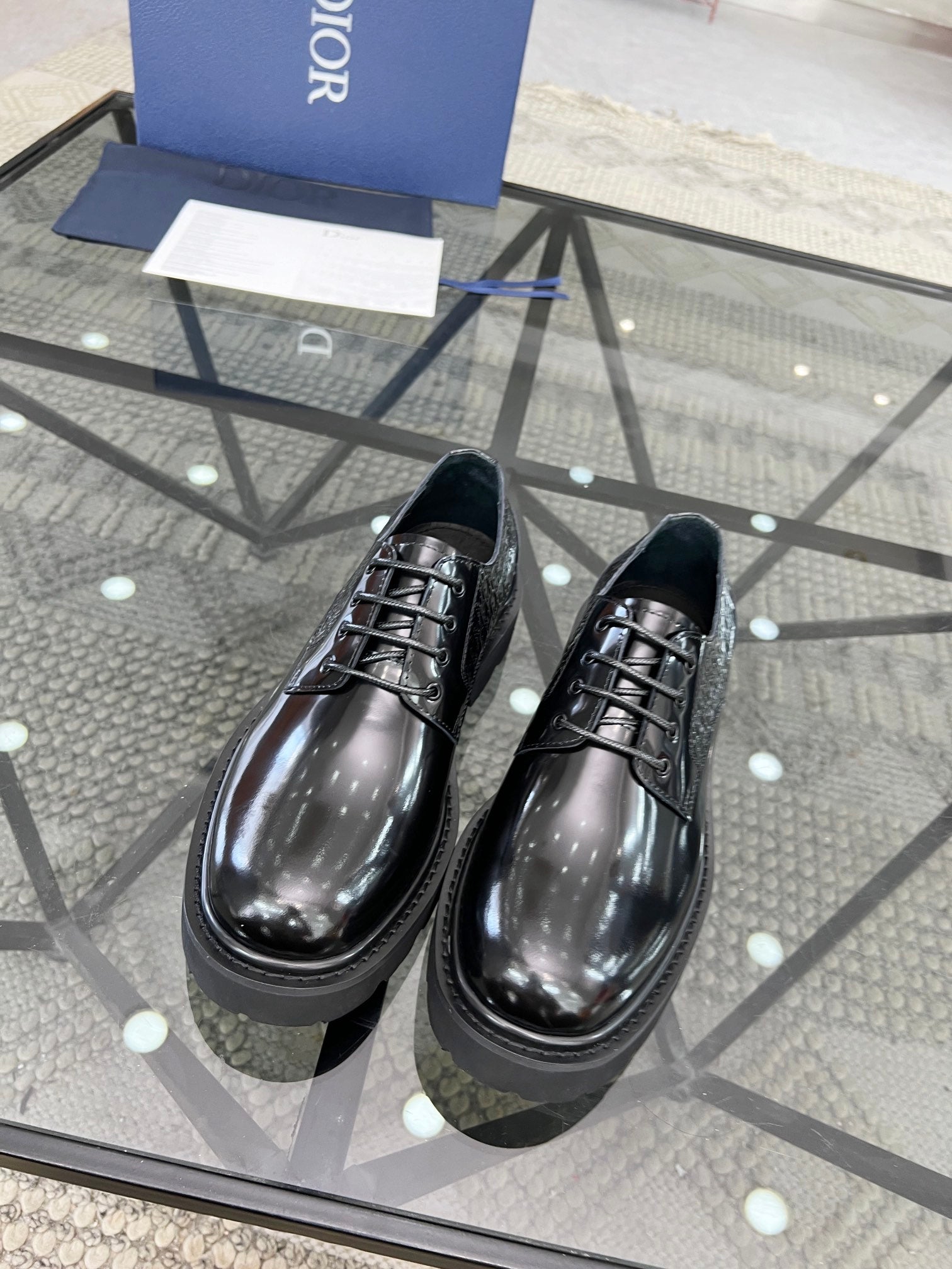Dior Premium Men’s Slip-On Leather Shoes – Italian Cowhide | Sizes 38–45