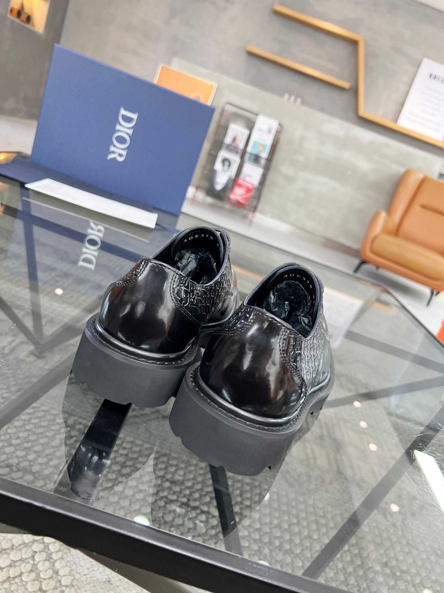 Dior Premium Men’s Slip-On Leather Shoes – Italian Cowhide | Sizes 38–45