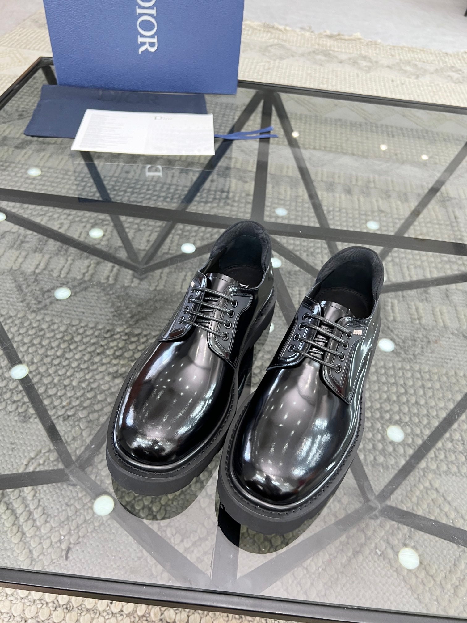 Dior Premium Men’s Slip-On Leather Shoes – Italian Cowhide | Sizes 38–45