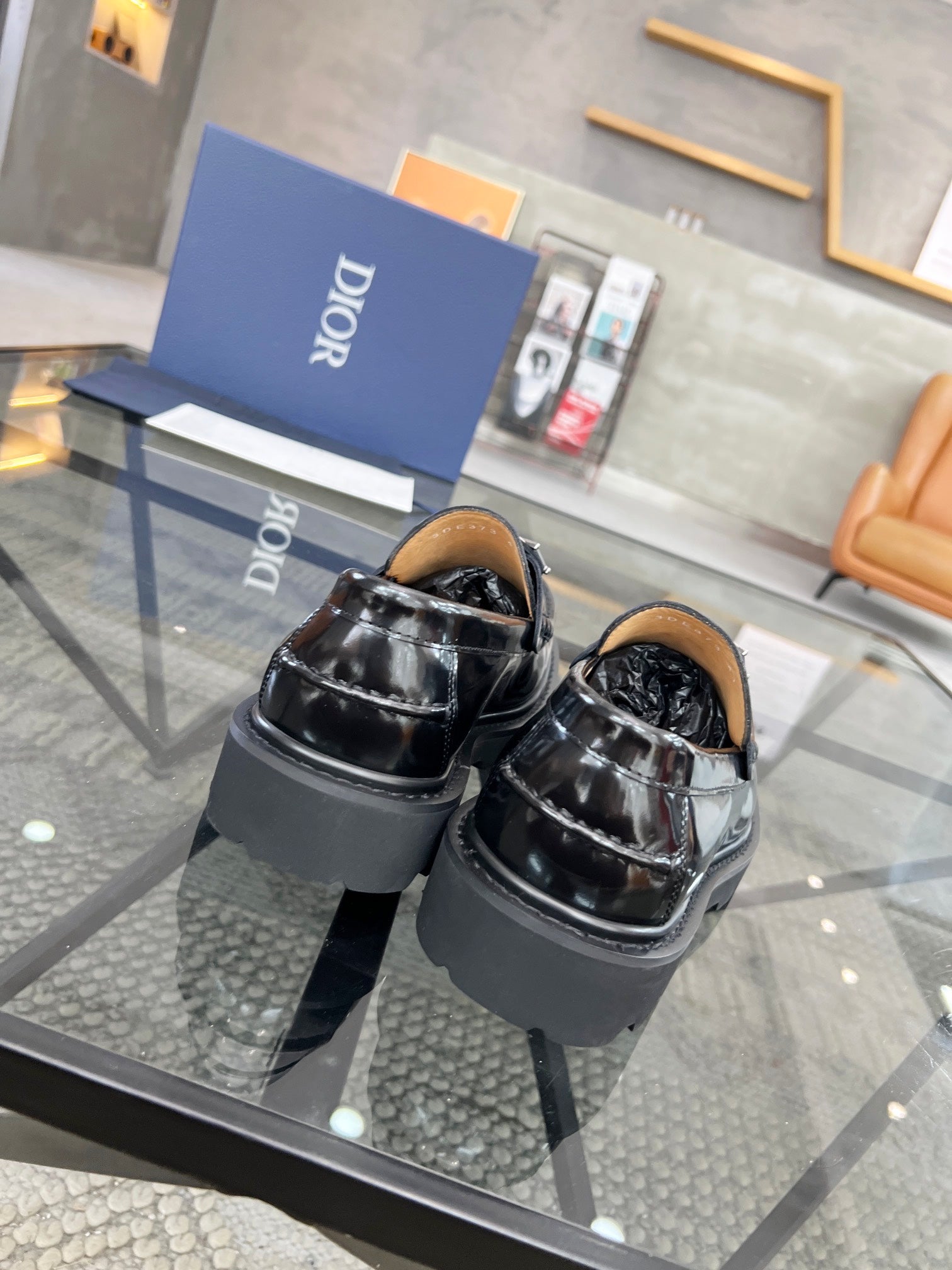 Dior Premium Men’s Slip-On Leather Shoes – Italian Cowhide | Sizes 38–45