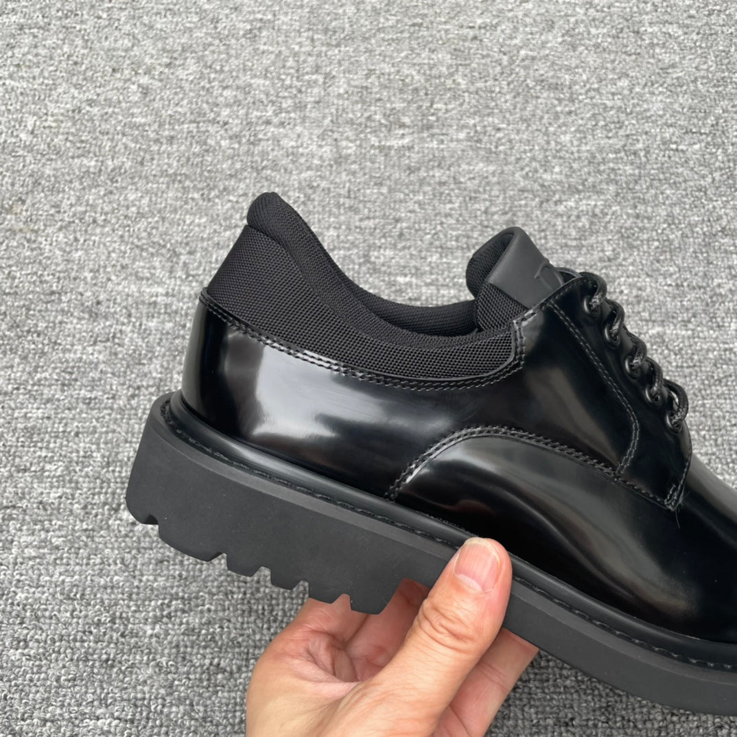 Dior Men’s Shoes – EXPLORER Derby | Premium Black Leather | Sizes 38–44