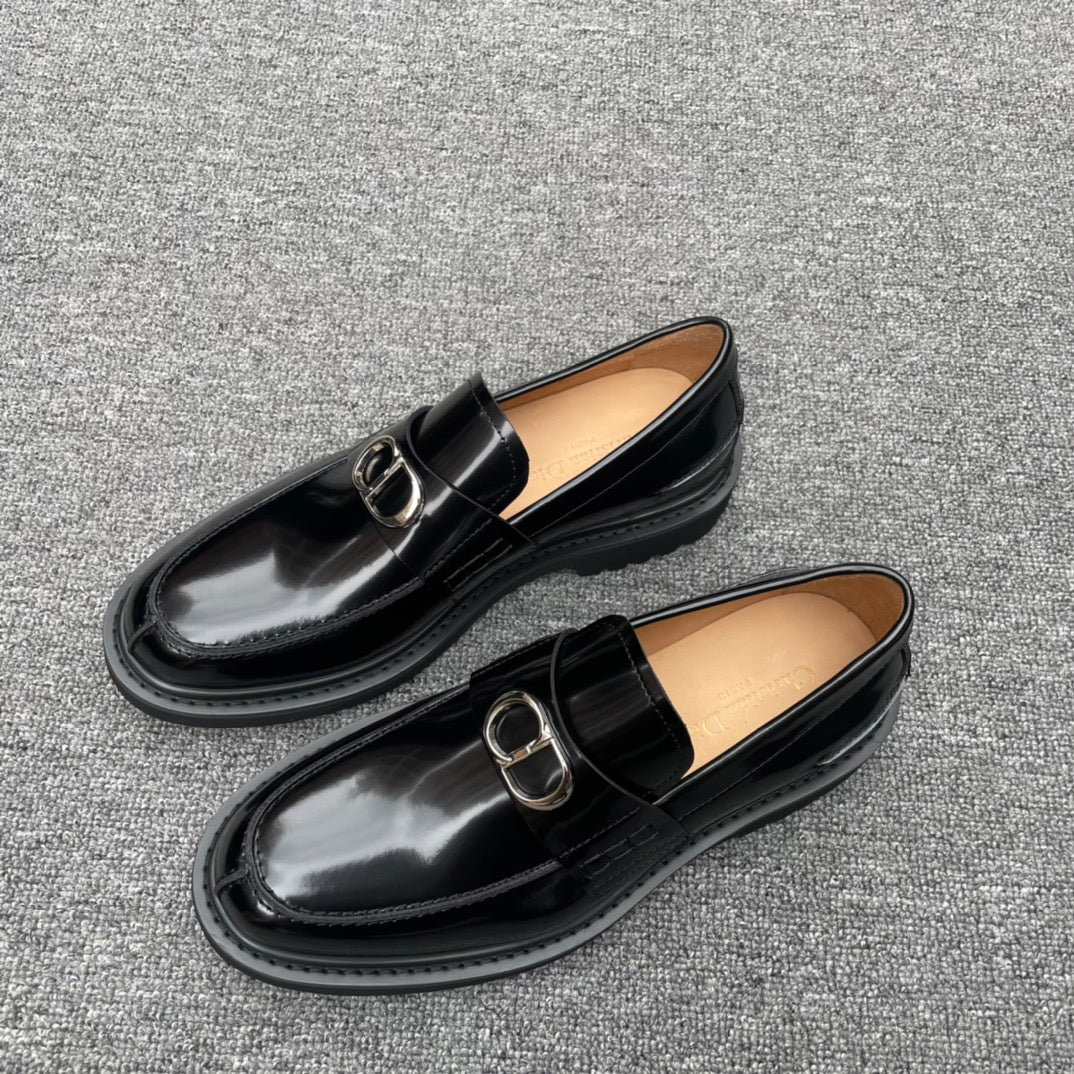 Dior Men’s Shoes – EXPLORER Derby | Premium Black Leather | Sizes 38–44