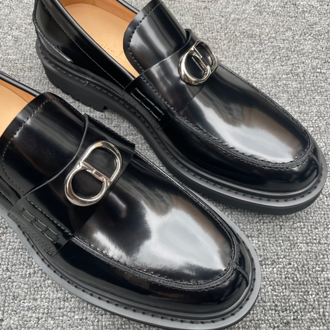 Dior Men’s Shoes – EXPLORER Derby | Premium Black Leather | Sizes 38–44