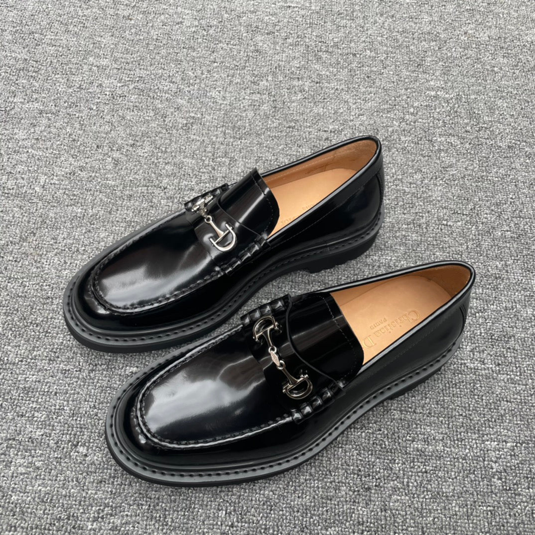 Dior Men’s Shoes – EXPLORER Derby | Premium Black Leather | Sizes 38–44