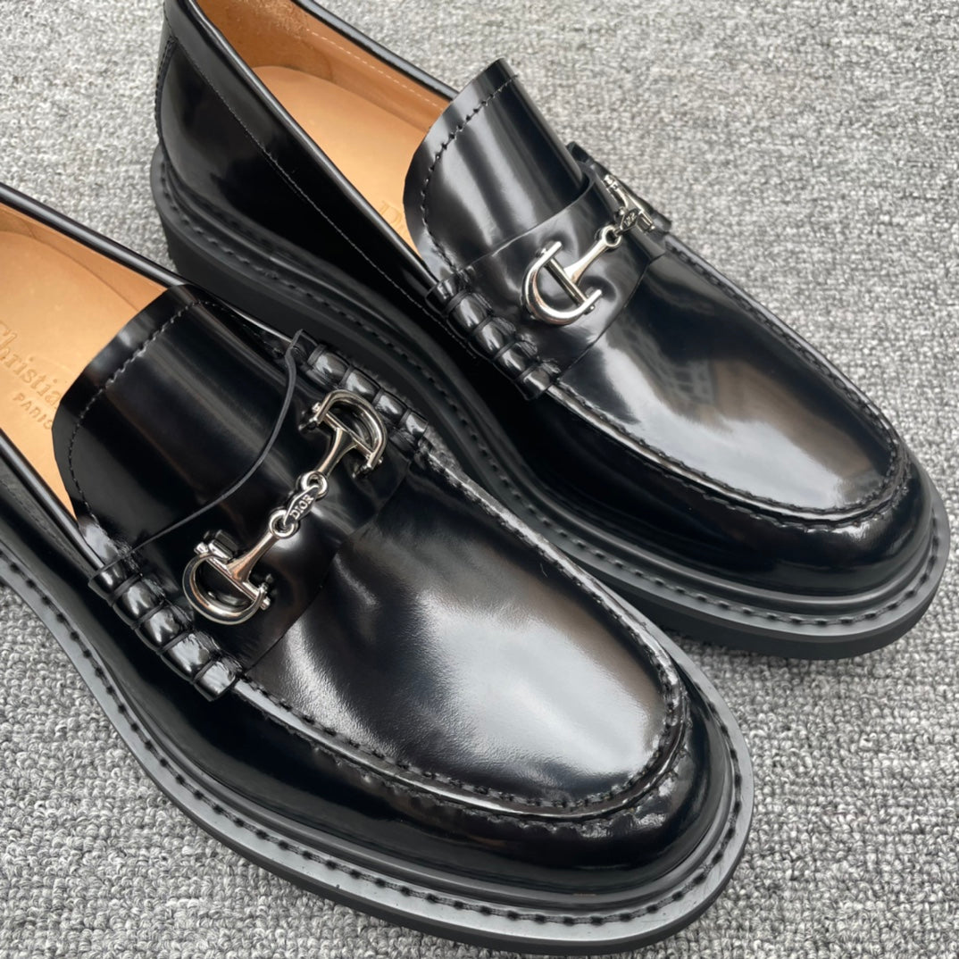 Dior Men’s Shoes – EXPLORER Derby | Premium Black Leather | Sizes 38–44