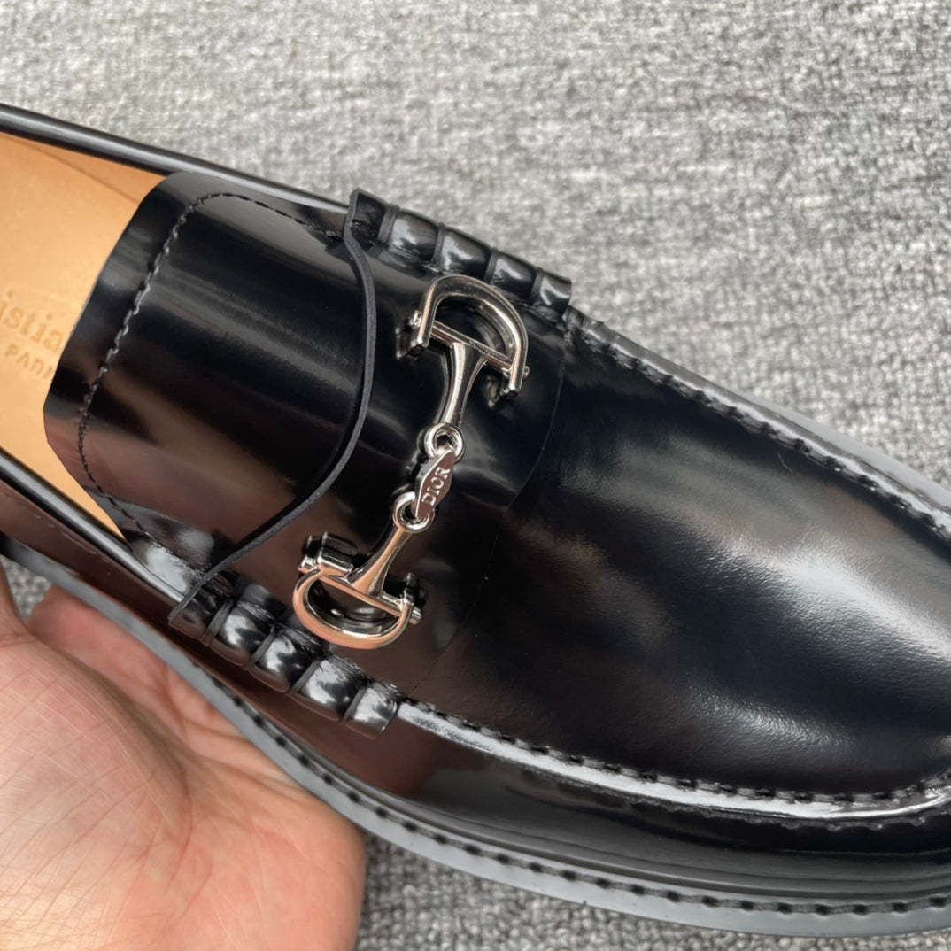 Dior Men’s Shoes – EXPLORER Derby | Premium Black Leather | Sizes 38–44