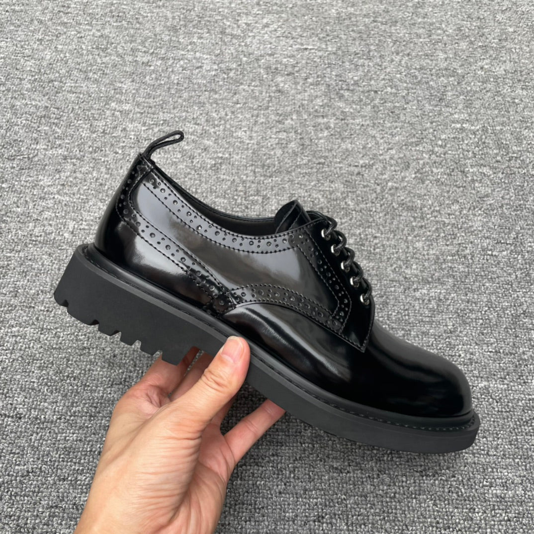 Dior Men’s Shoes – EXPLORER Derby | Premium Black Leather | Sizes 38–44