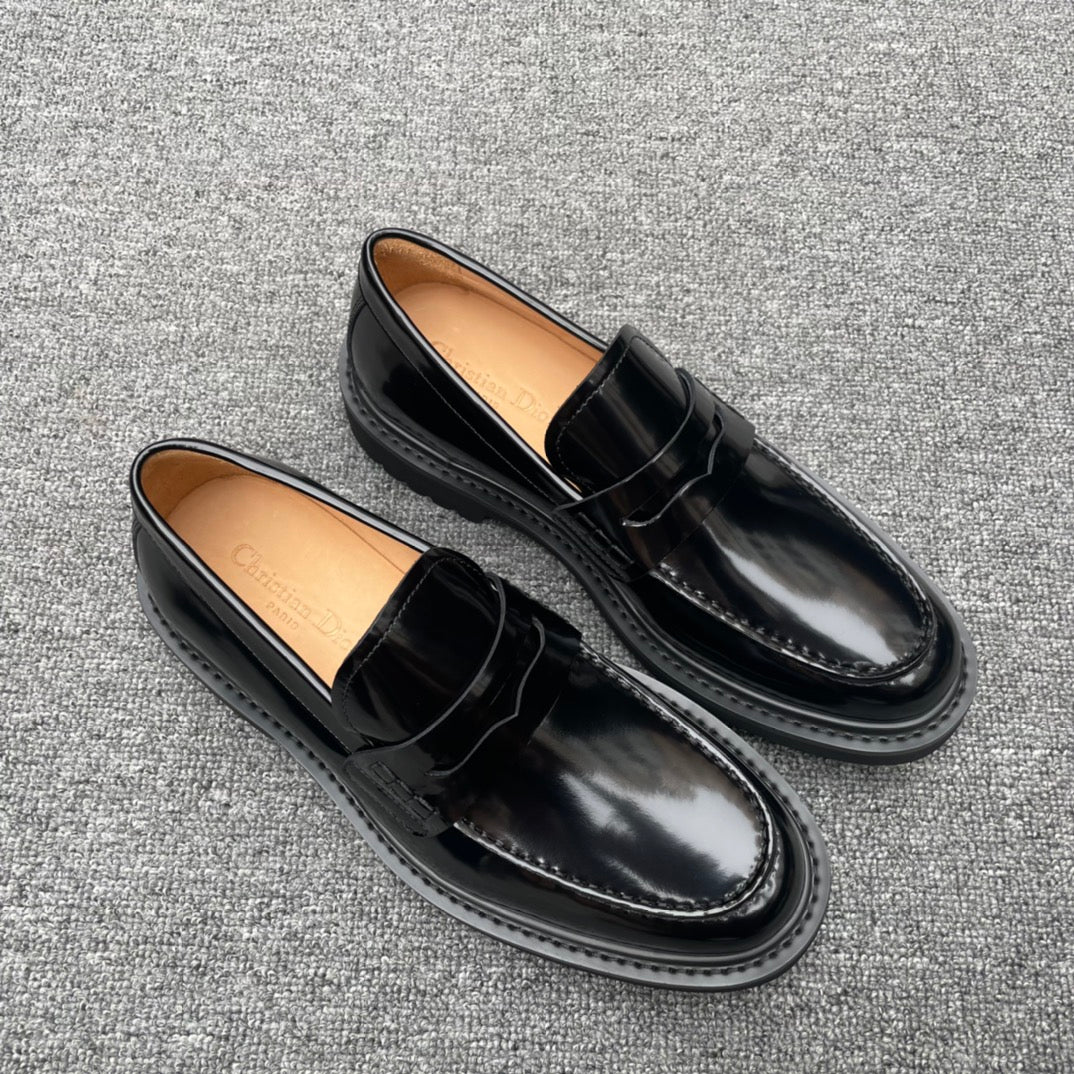 Dior Men’s Shoes – EXPLORER Derby | Premium Black Leather | Sizes 38–44