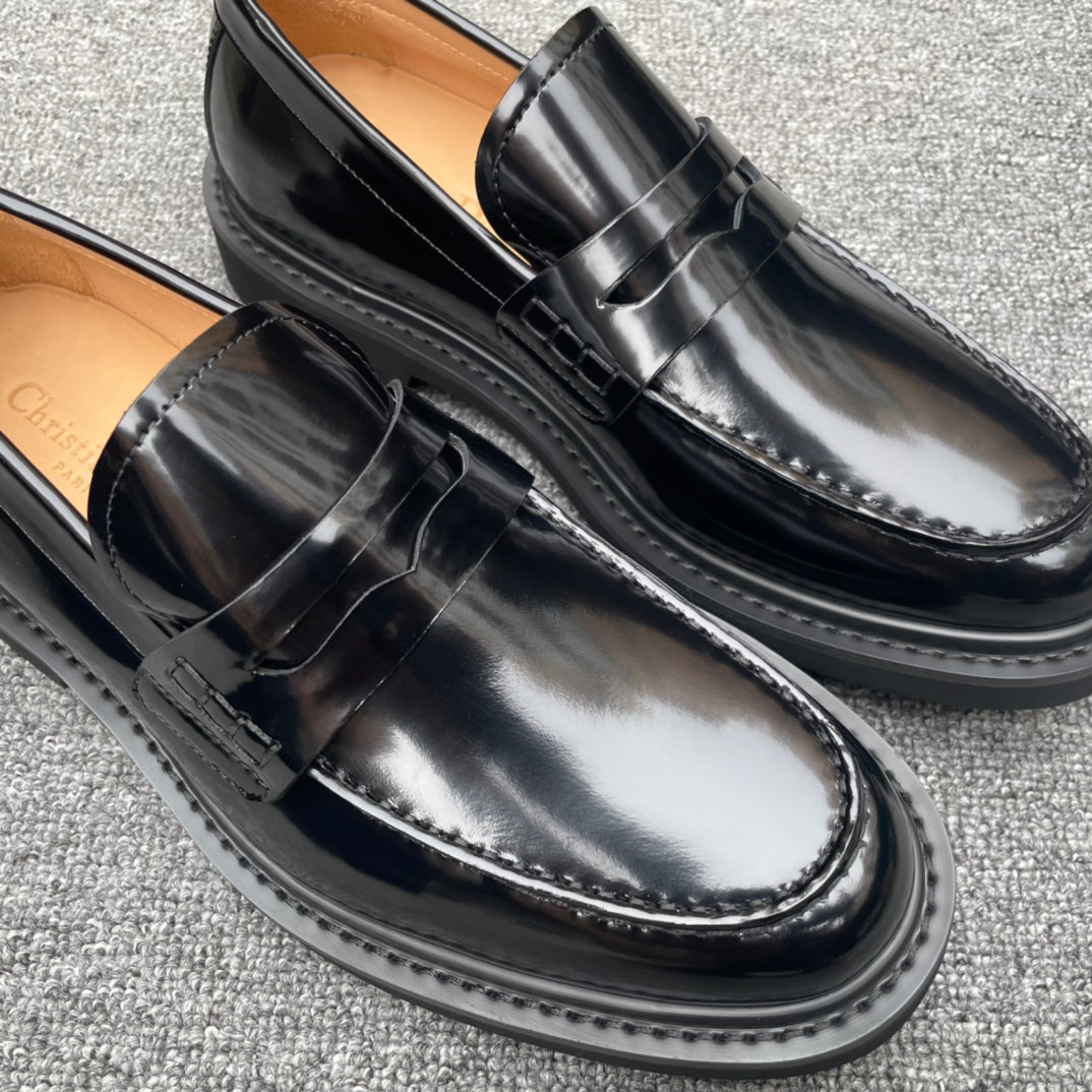 Dior Men’s Shoes – EXPLORER Derby | Premium Black Leather | Sizes 38–44