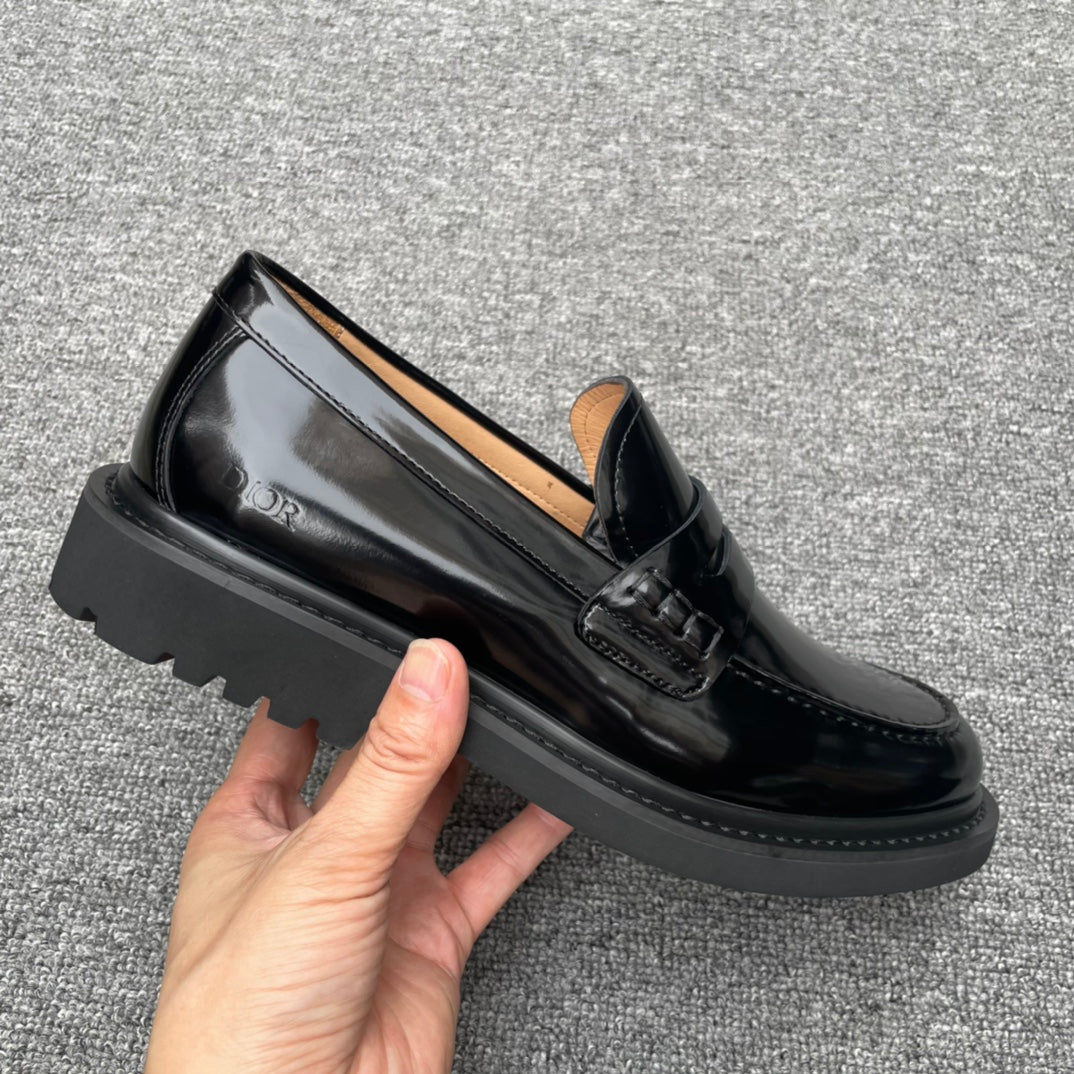 Dior Men’s Shoes – EXPLORER Derby | Premium Black Leather | Sizes 38–44