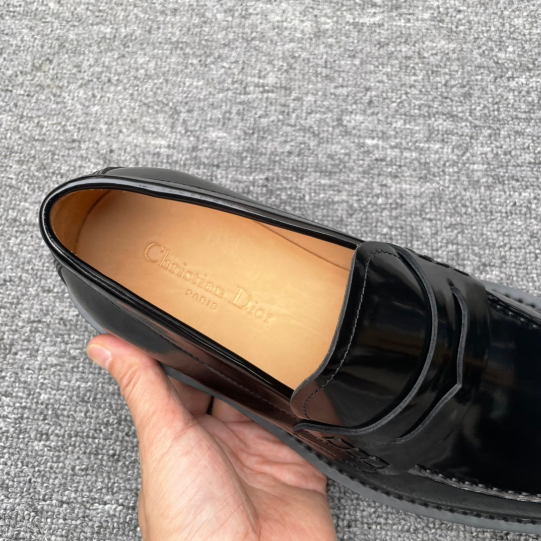 Dior Men’s Shoes – EXPLORER Derby | Premium Black Leather | Sizes 38–44