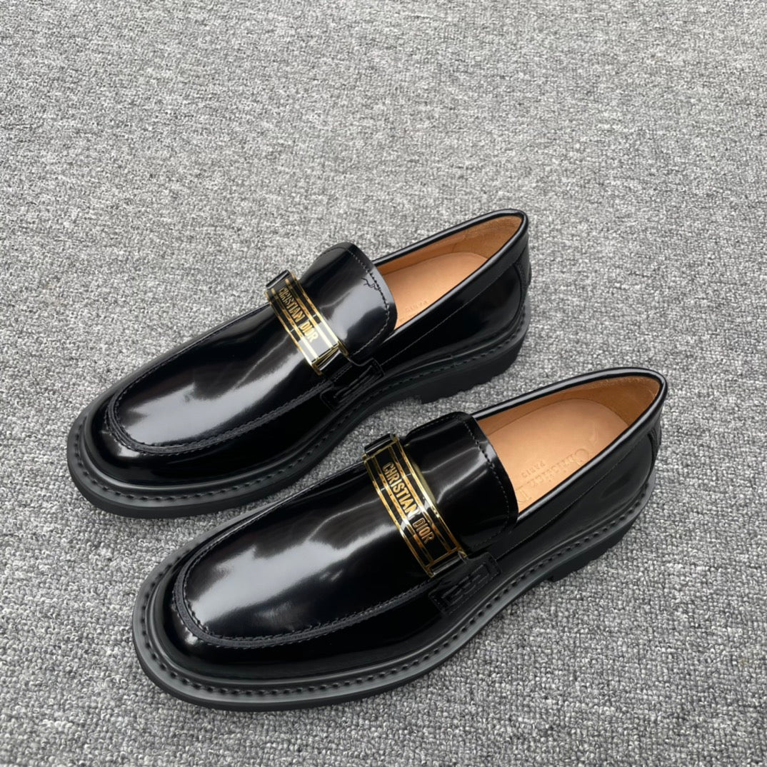 Dior Men’s Shoes – EXPLORER Derby | Premium Black Leather | Sizes 38–44